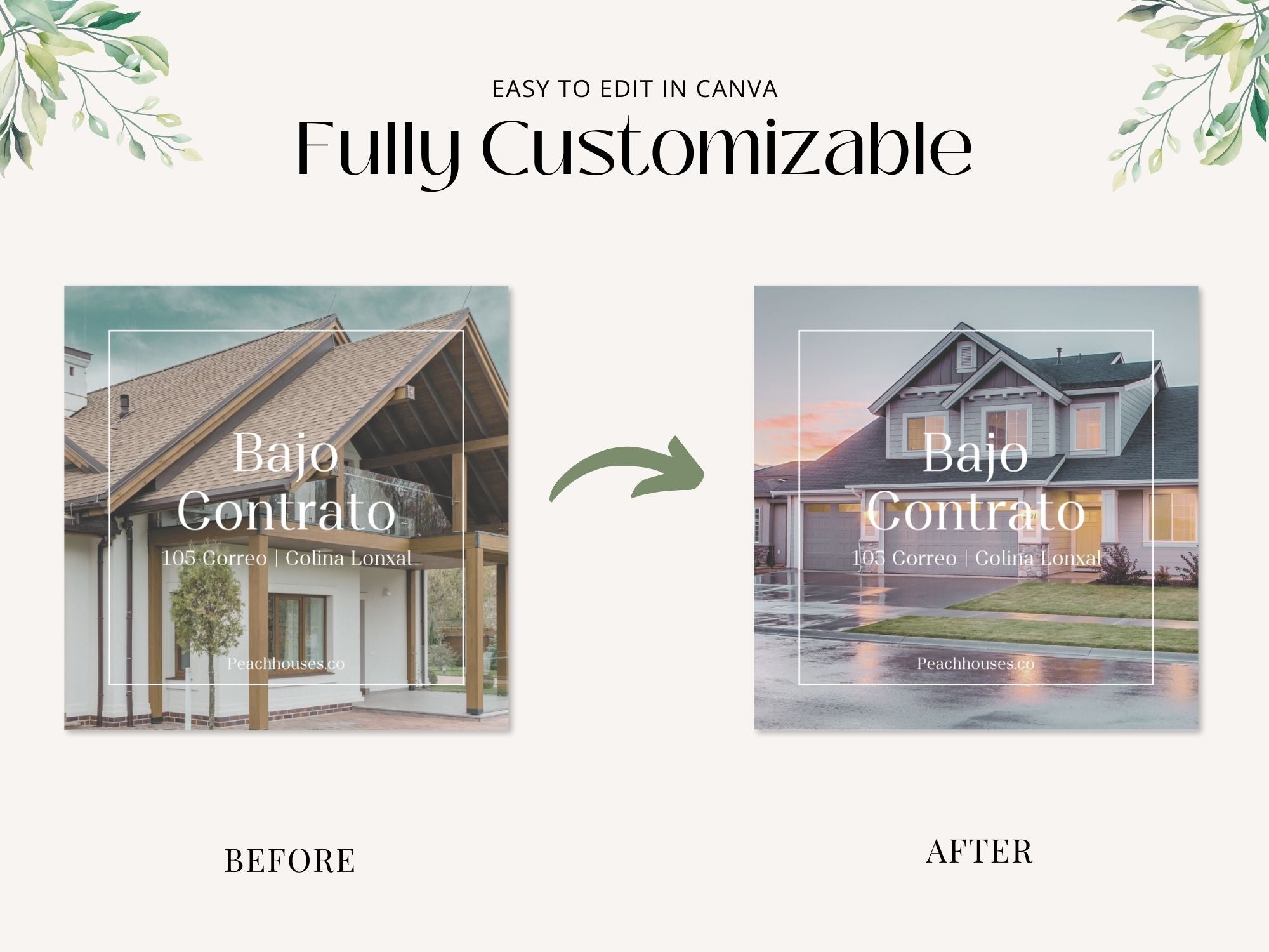  Spanish Under Contract Instagram Posts Vol 01- Templates for sharing under contract  properties with Spanish-speaking clients.