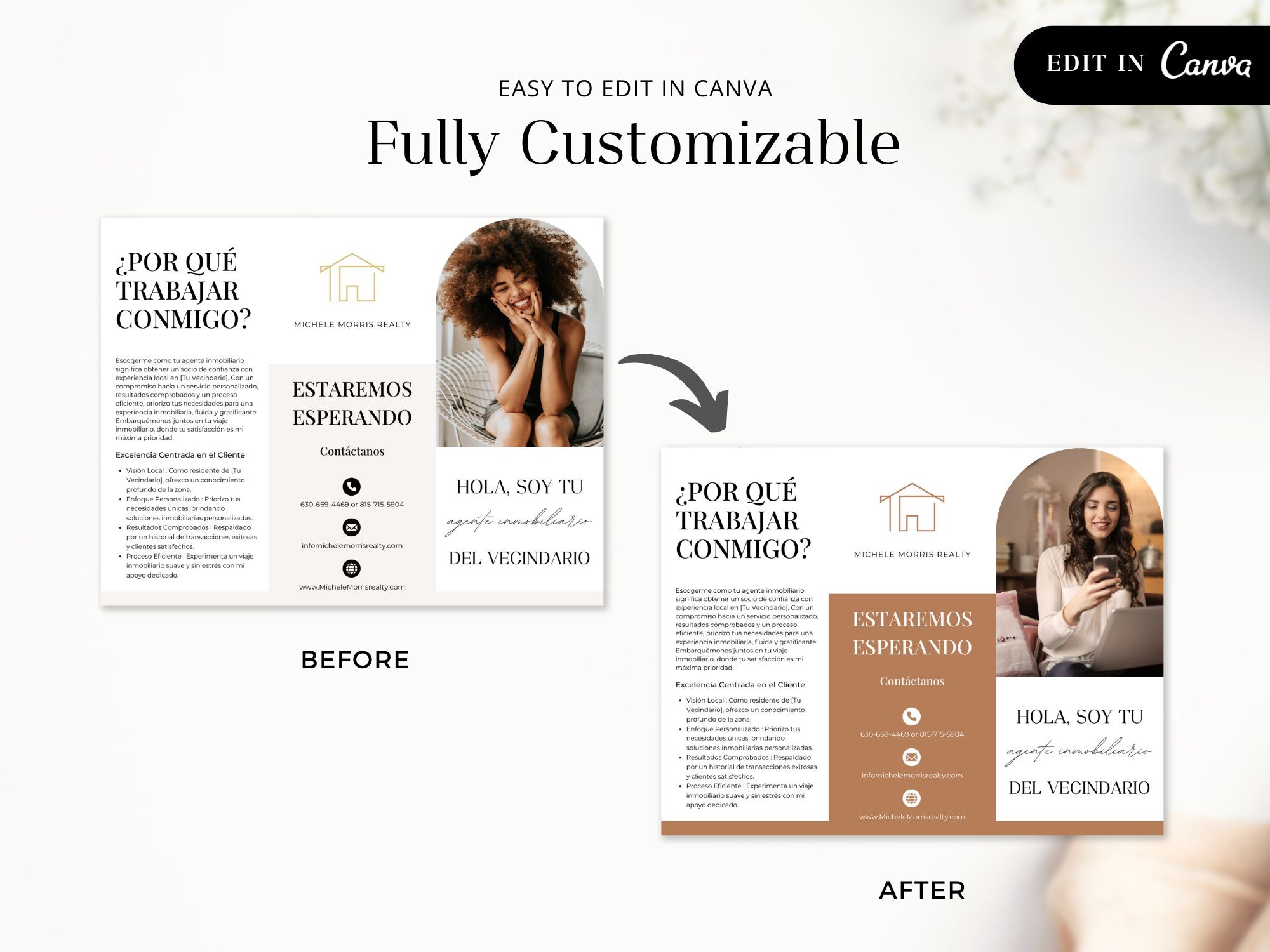 Spanish Neighborhood Realtor Brochure - Engage your Spanish-speaking audience with our tailored brochure.