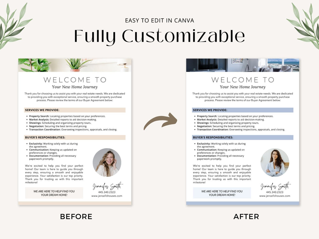 Buyer Agreement Letter Vol 01 - Professional template for real estate agents to formalize buyer agreements.