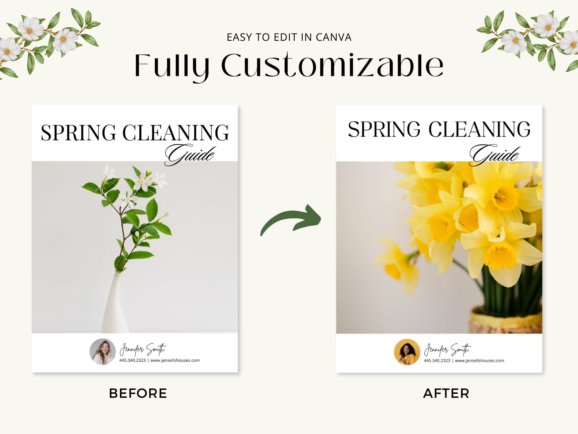 Spring Cleaning Guide with home organization and decluttering tips