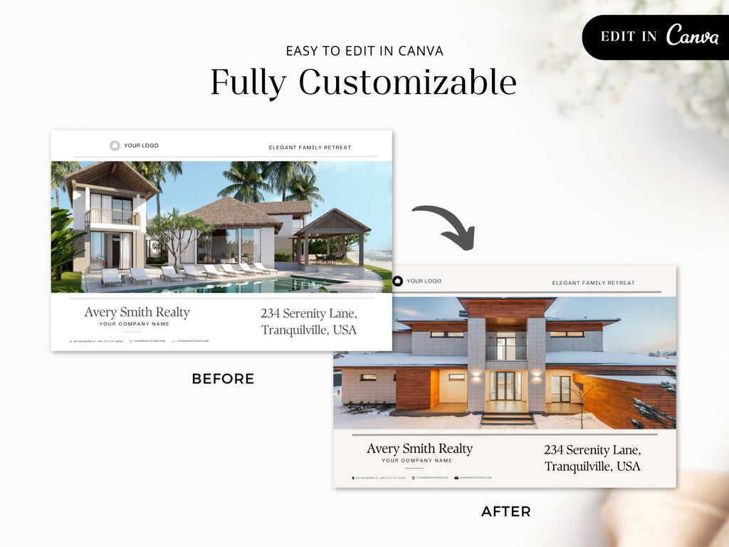 Real Estate Luxury Property Brochure - Exquisite design showcasing premium property details, captivating potential buyers with sophisticated visuals in luxury real estate marketing.