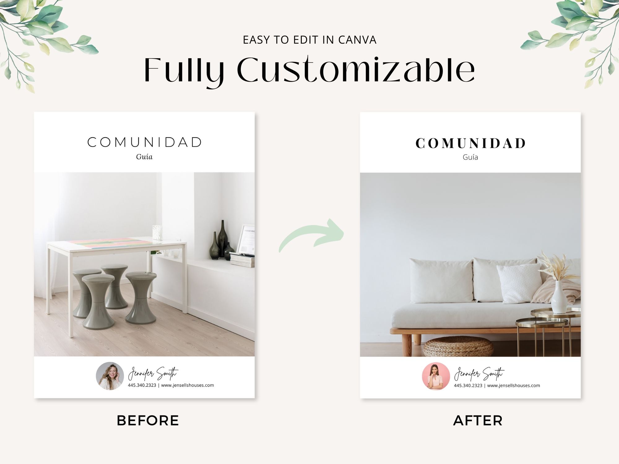 Minimal Spanish community guide offering essential insights for homebuyers.
