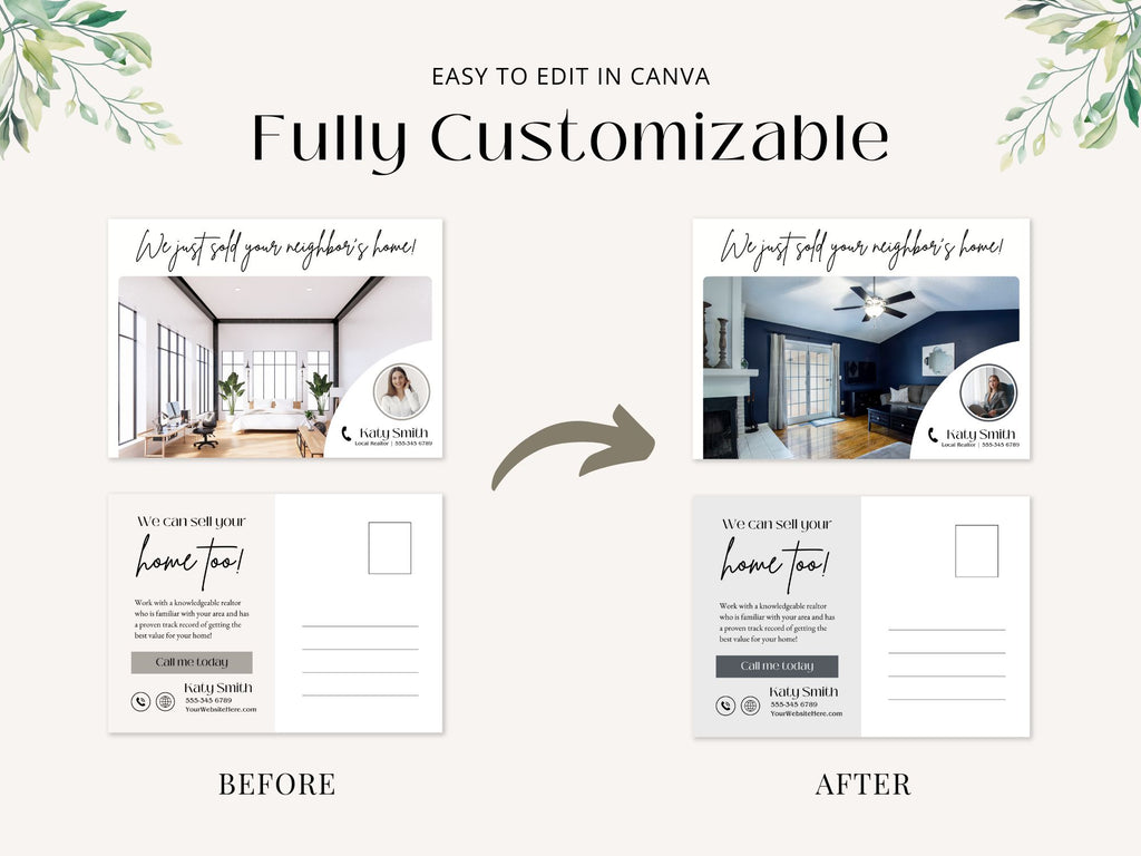 Just Sold Real Estate Postcard - Celebrate your successful transactions with vibrant postcard announcements.