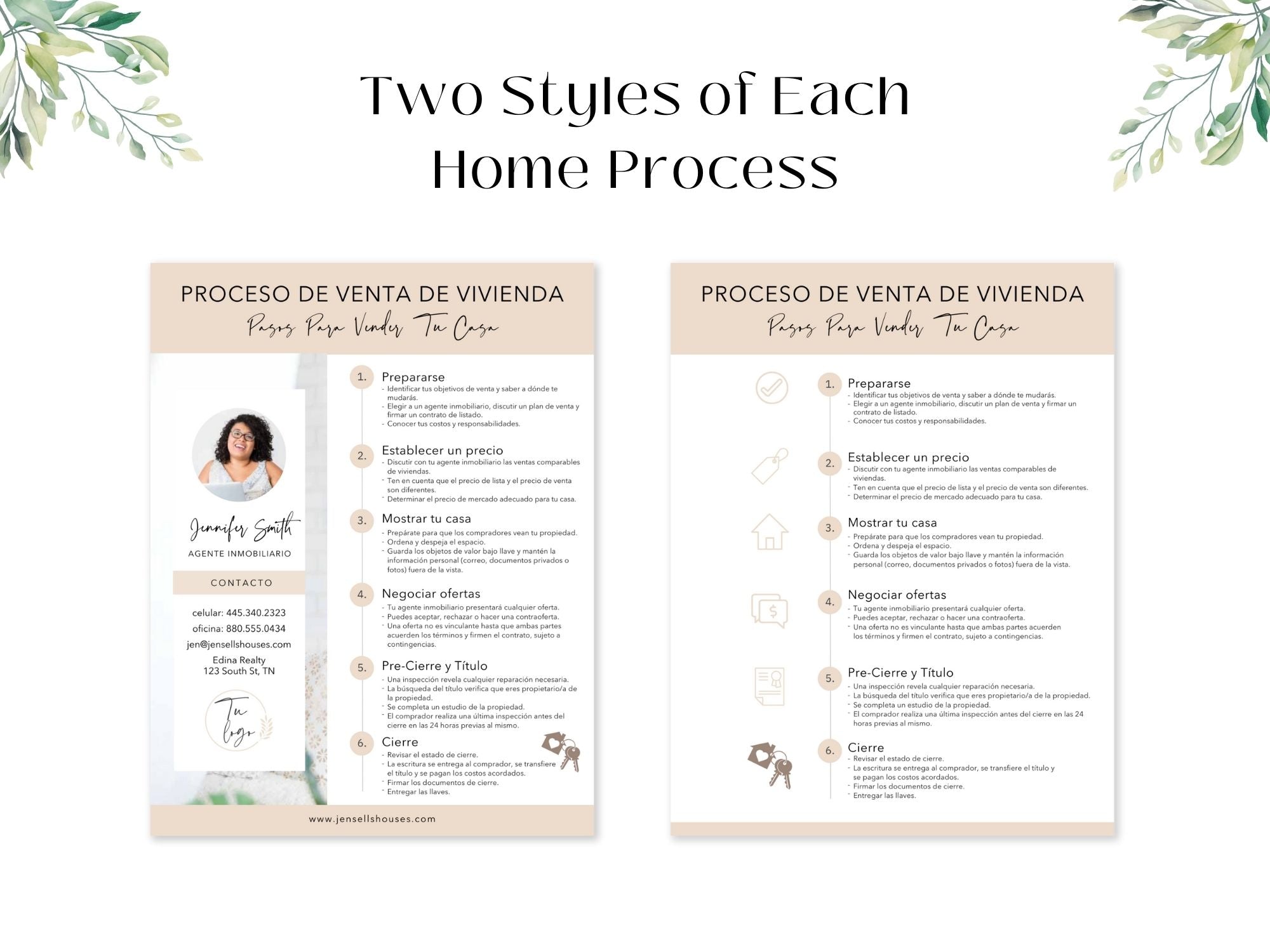 Spanish Home Buying and Selling Process Bundle - Essential tools for facilitating transactions with Spanish-speaking clients.