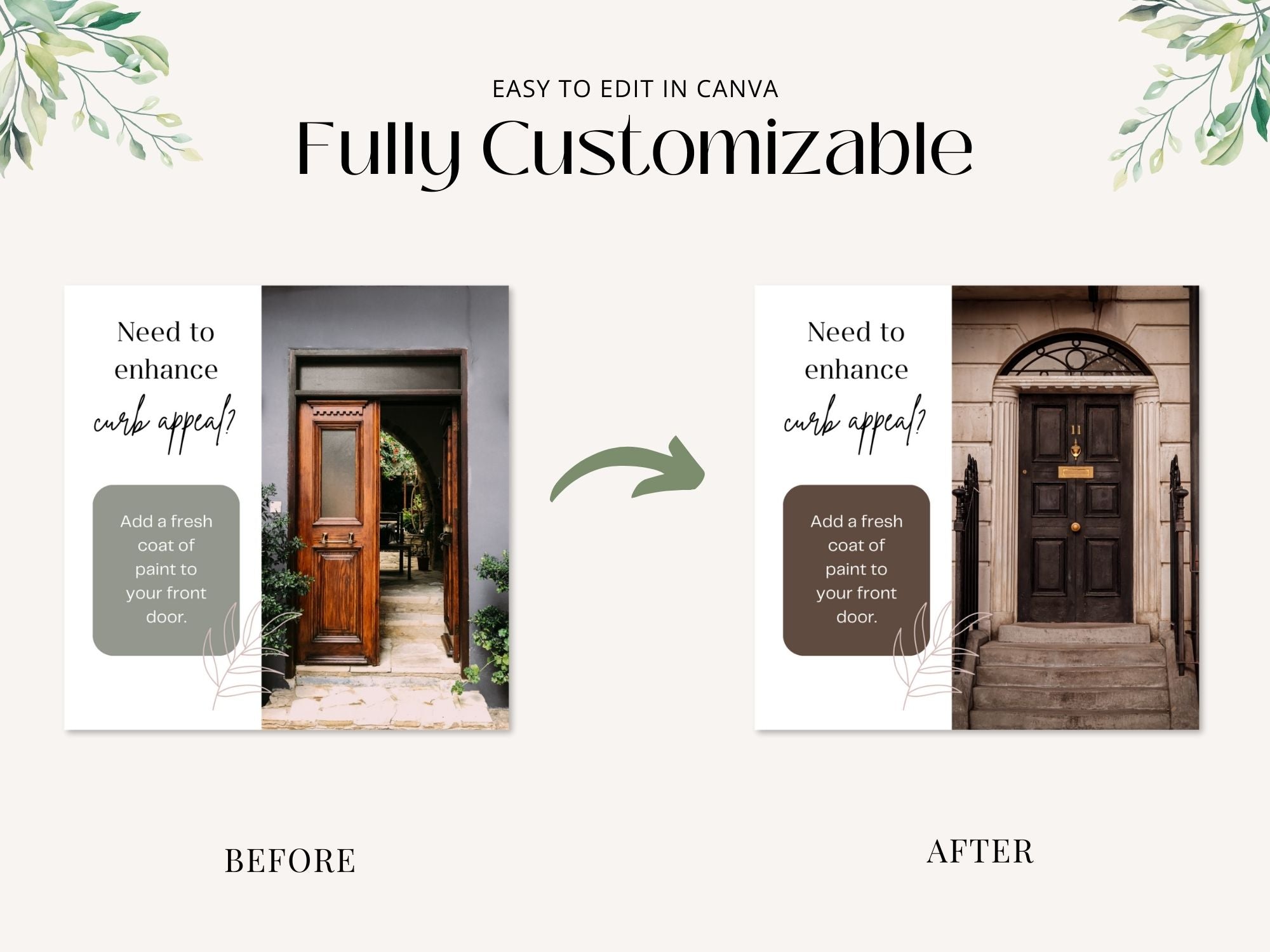 50 Home Decor Tips Instagram Posts - Beautifully designed templates offering home decorating advice.
