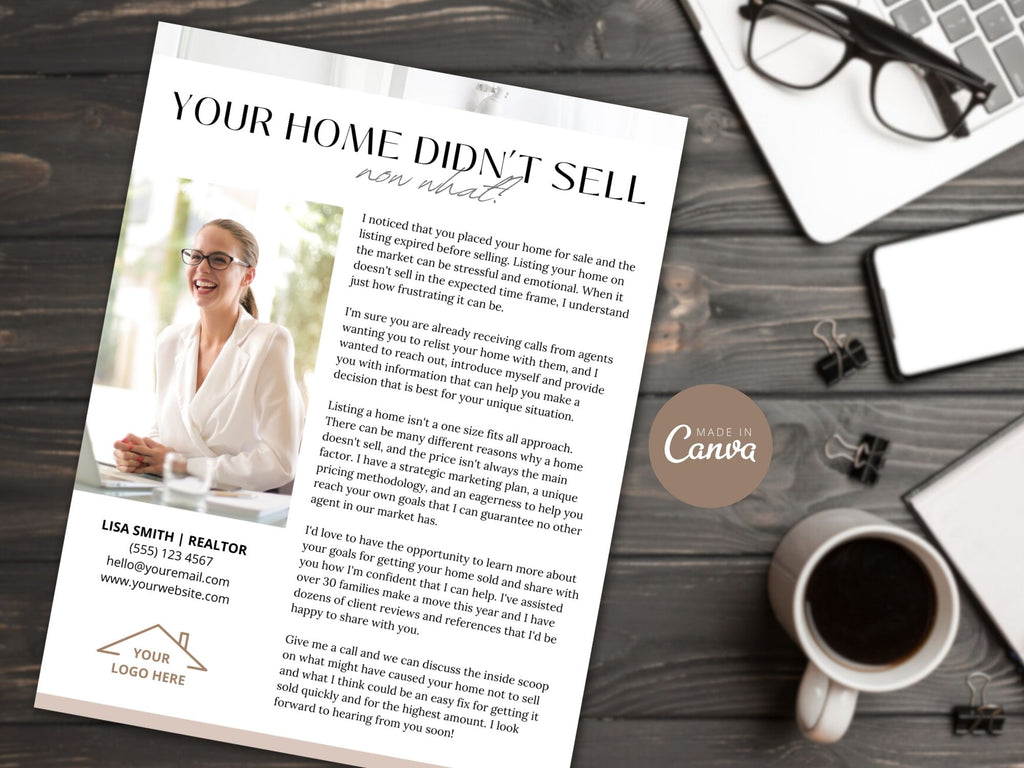 Expired Listing Real Estate Letter Vol 02 - Targeted letter designed to rekindle interest in expired listings, showcasing real estate expertise and providing compelling insights.