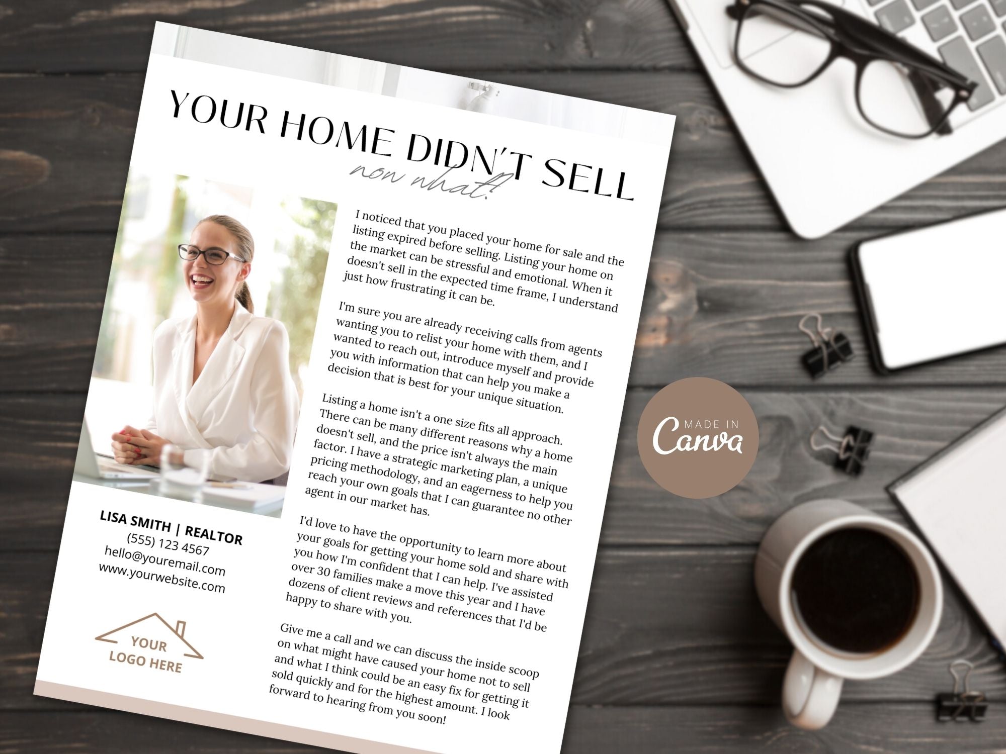 Expired Listing Real Estate Letter Vol 02 - Targeted letter designed to rekindle interest in expired listings, showcasing real estate expertise and providing compelling insights.