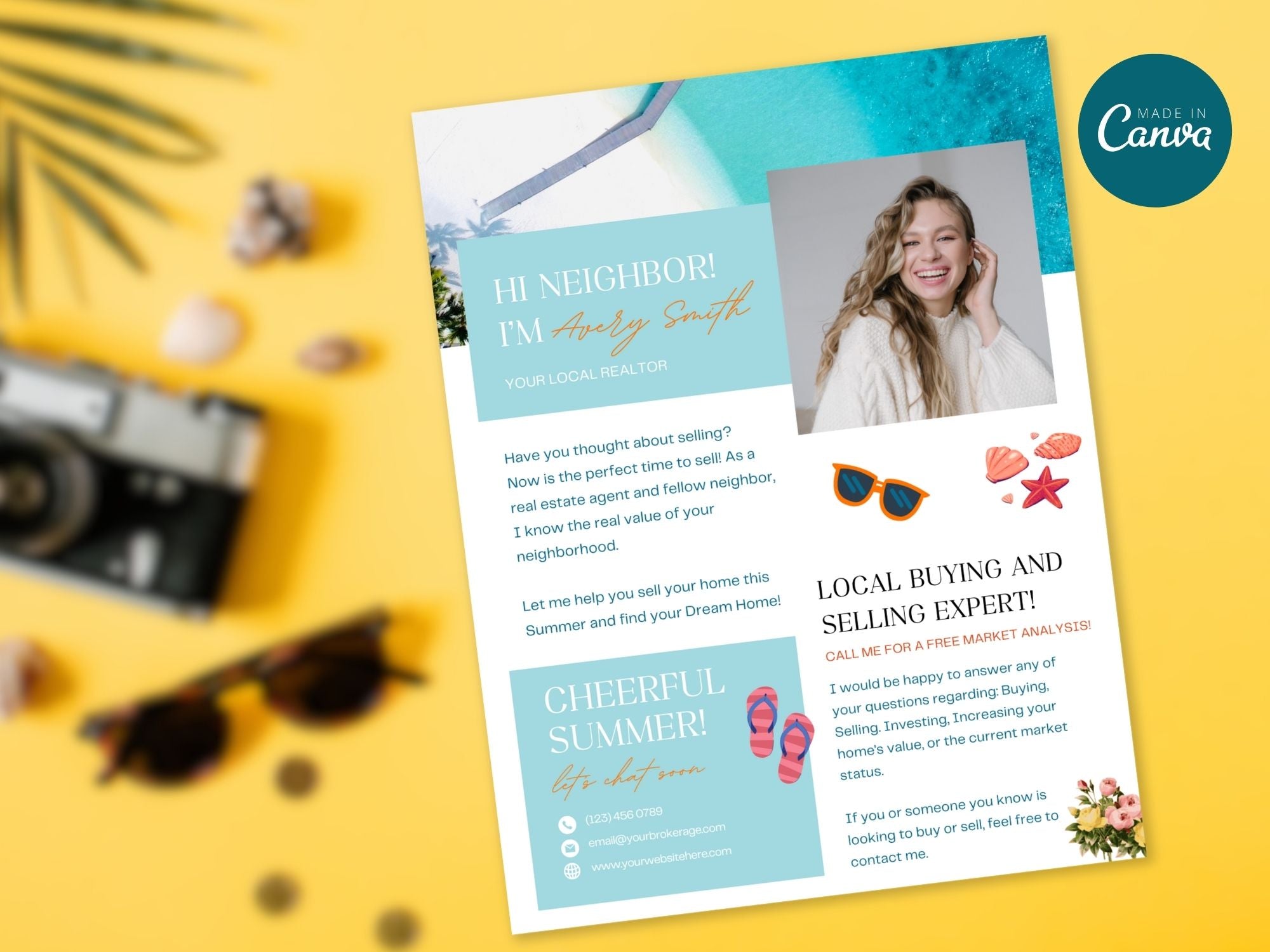 Summer Hi Neighbor Letter - Foster a sense of community in your neighborhood with our friendly letter.