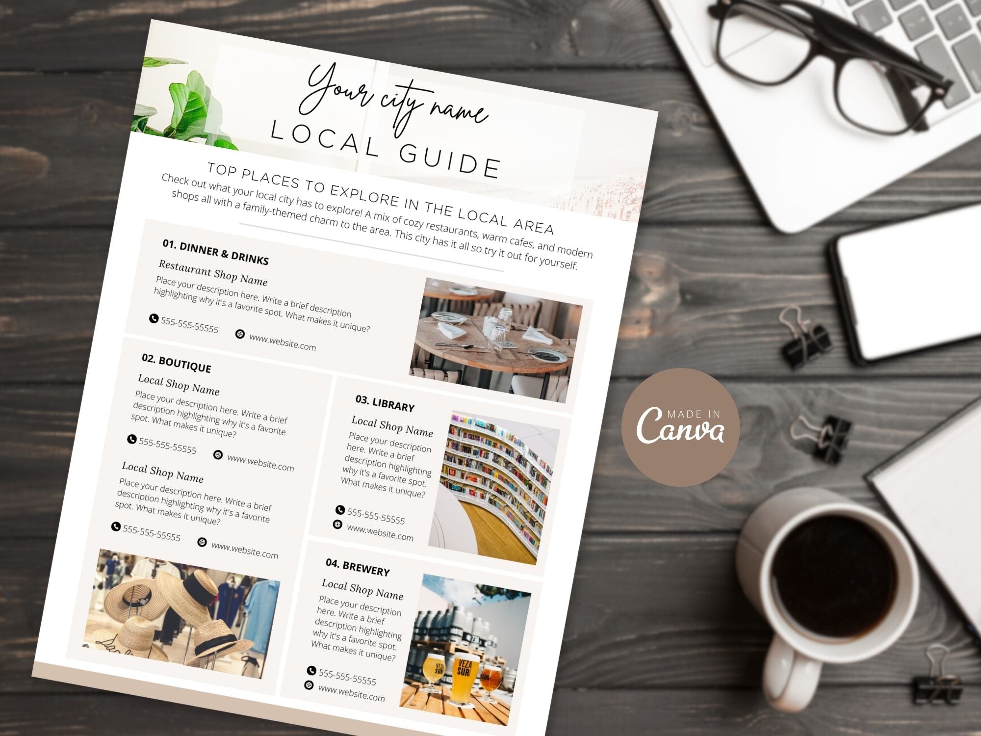 Real Estate Local Guide Vol 01 - Comprehensive guide for real estate professionals to provide valuable insights about the local area to their clients.