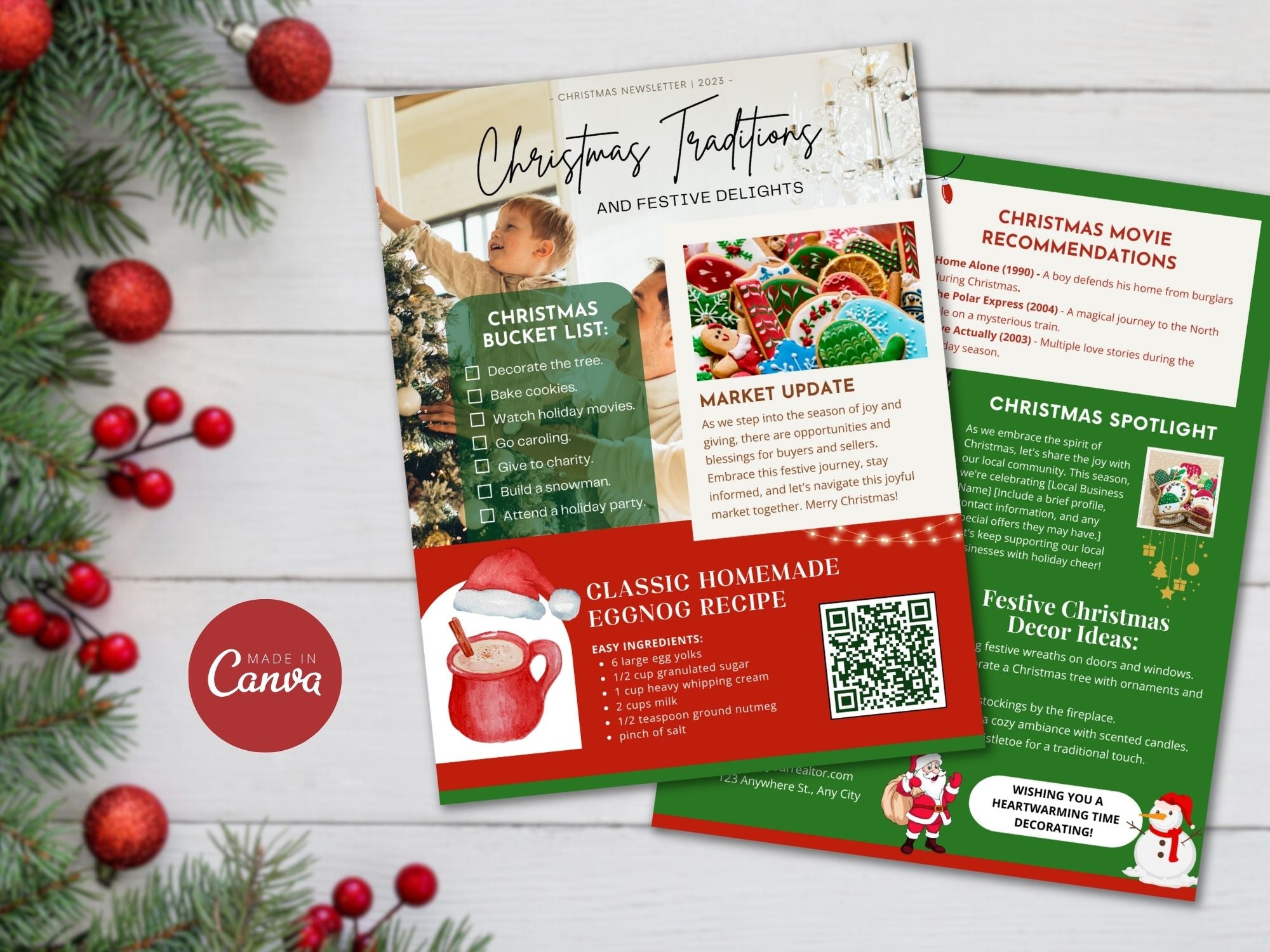 Real Estate Christmas Newsletter 2023 - Festive Client Communication for the Holiday Season
