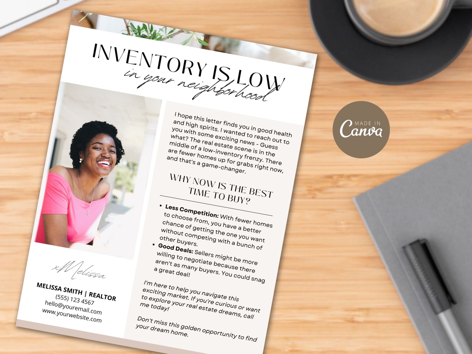 Low Inventory Real Estate Letter Vol 01 - Expertly crafted letter addressing current market conditions, providing insights and strategic advice for buyers and sellers in the low inventory real estate market.