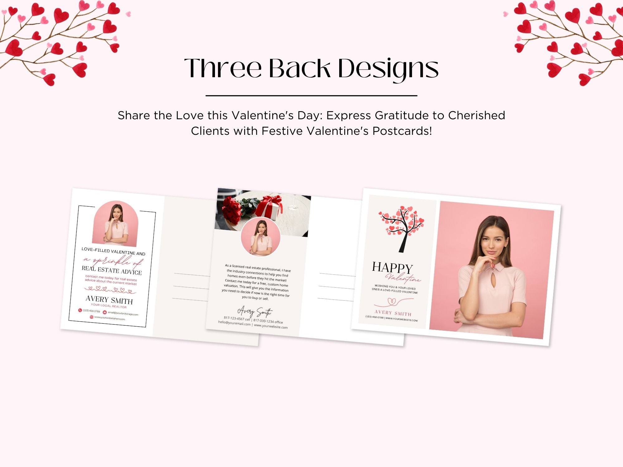 Valentine Postcard Bundle - Professionally designed real estate postcards with a touch of Valentine's charm for impactful marketing.