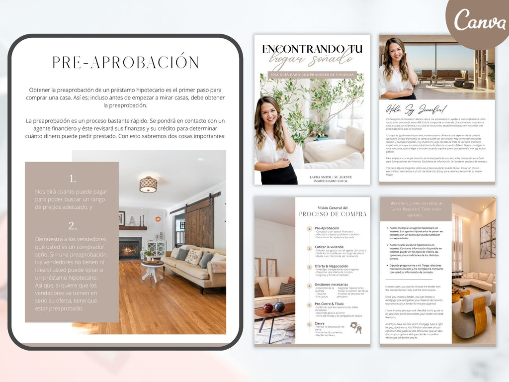 Spanish Modern Buyer and Seller Guides Vol 01- Informative guides for Spanish-speaking  clients.