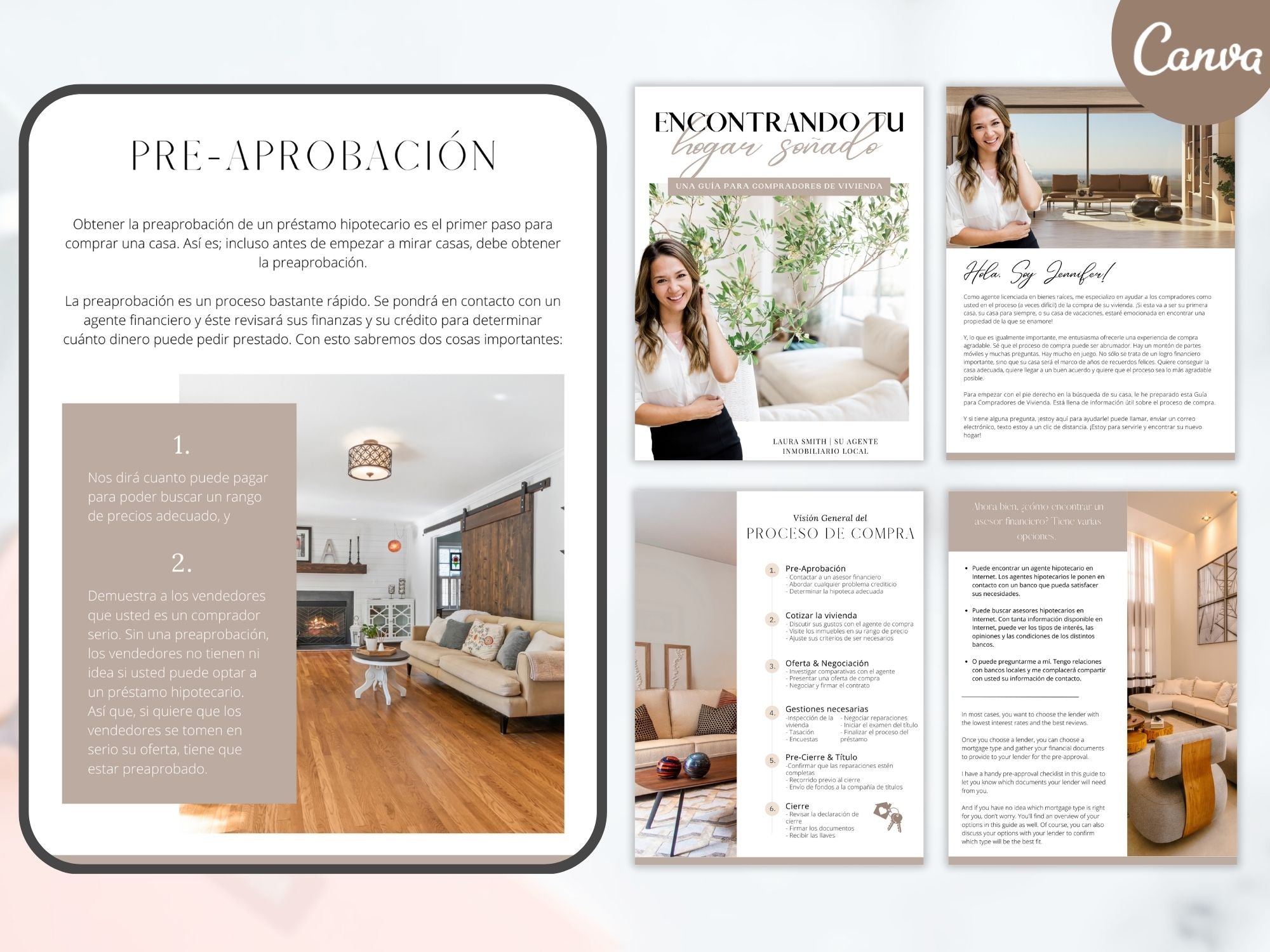 Spanish Modern Buyer and Seller Guides Vol 01- Informative guides for Spanish-speaking  clients.
