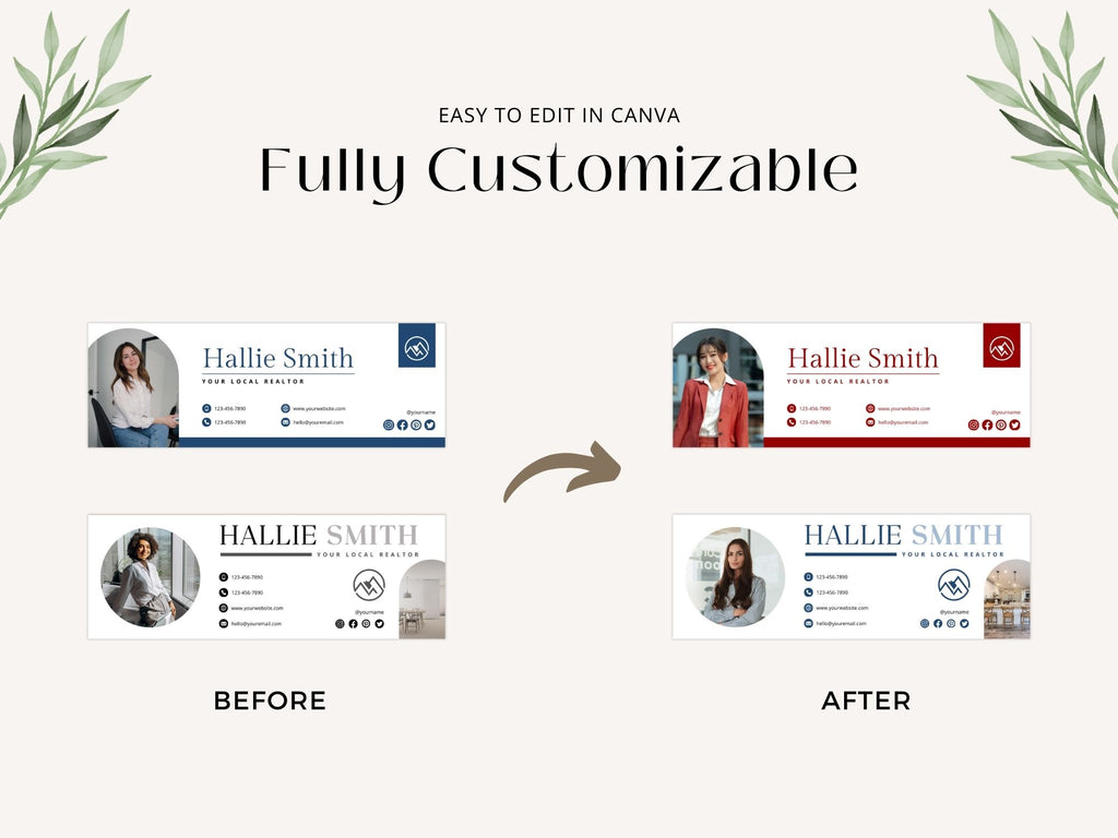 Real Estate Email Signatures Vol 01 - Professional email signatures for real estate professionals.
