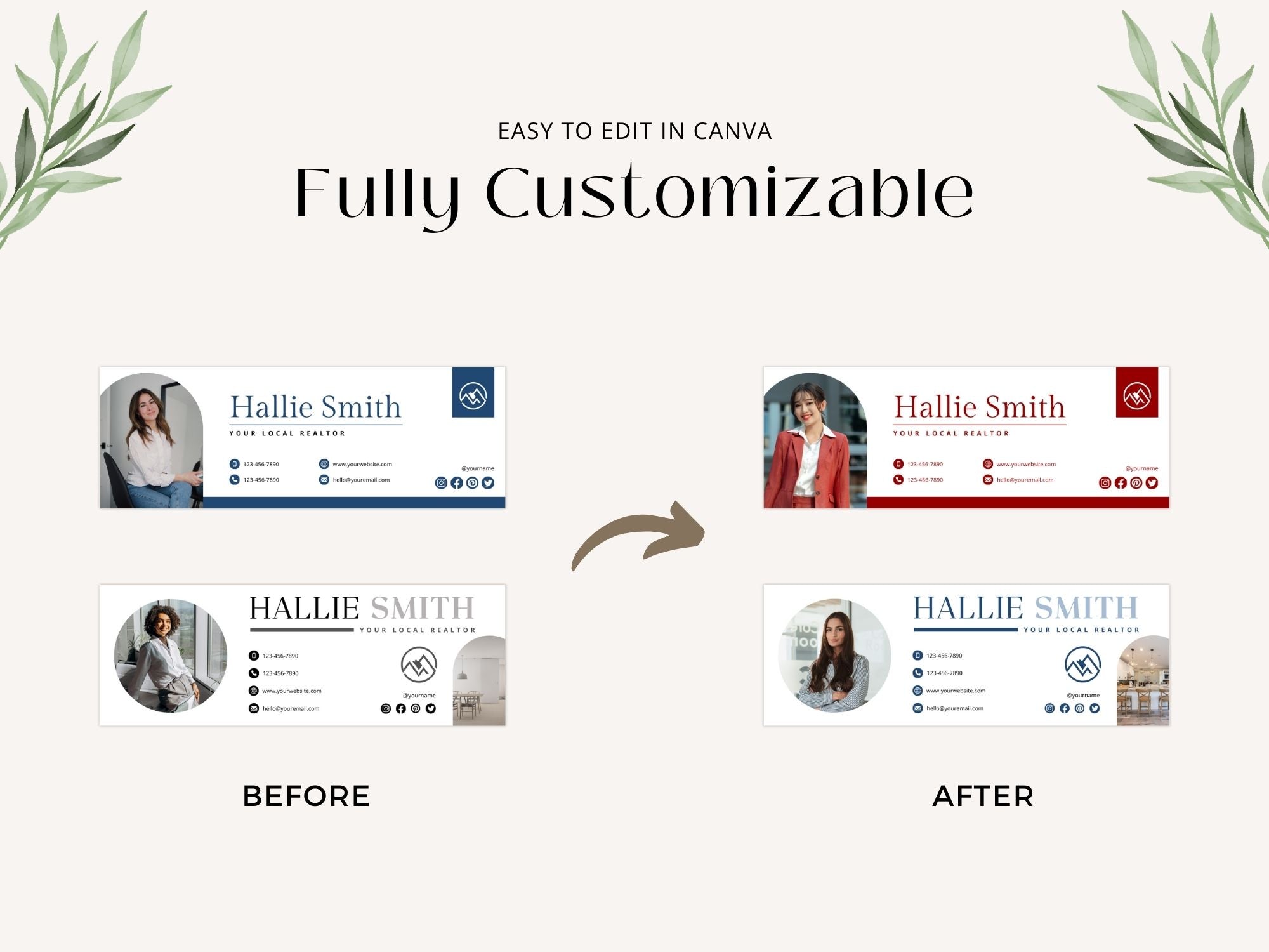 Real Estate Email Signatures Vol 01 - Professional email signatures for real estate professionals.