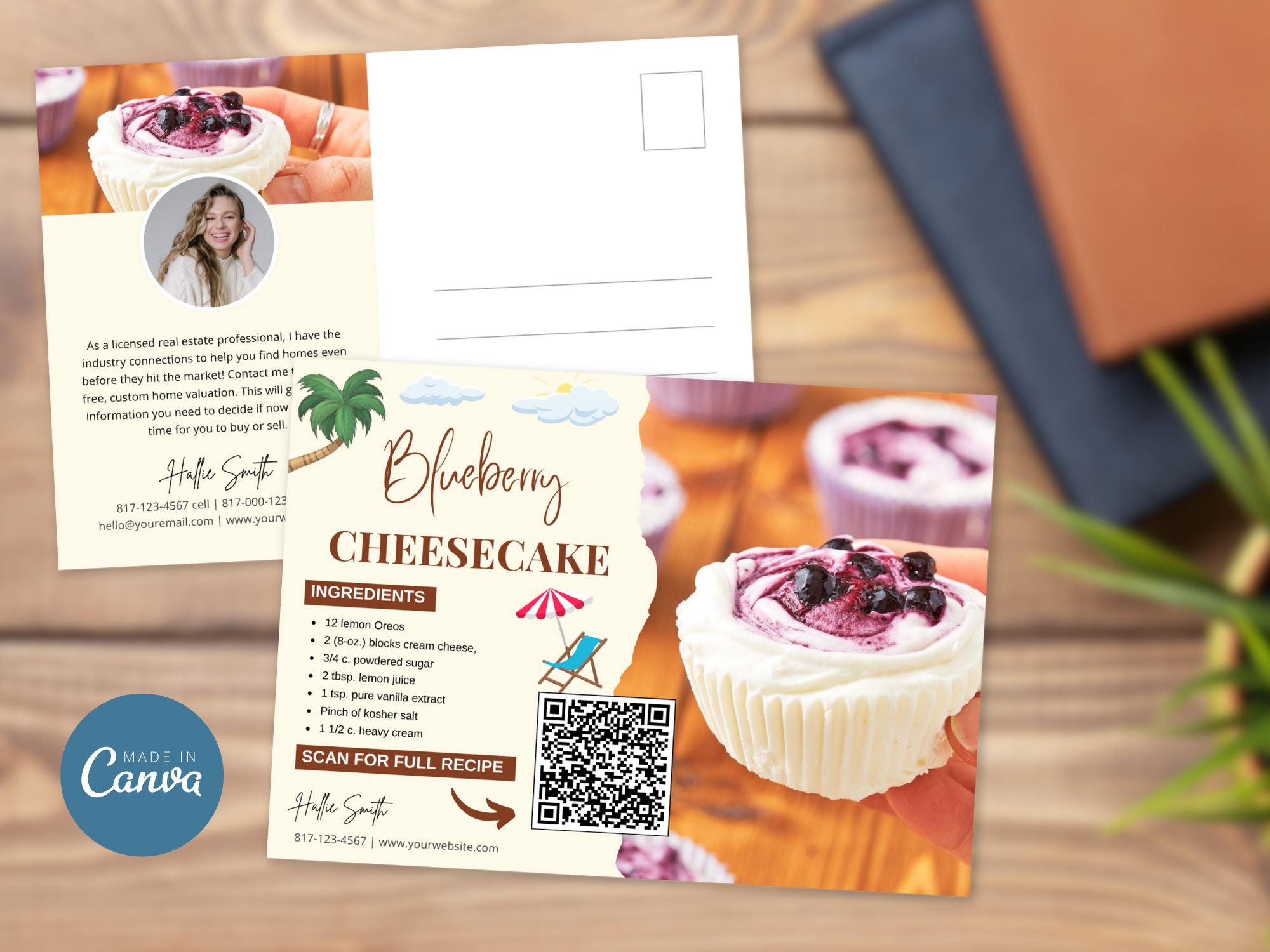 Summer Real Estate Recipe Postcards - Embrace the flavors of the season with refreshing recipes and vibrant postcards.