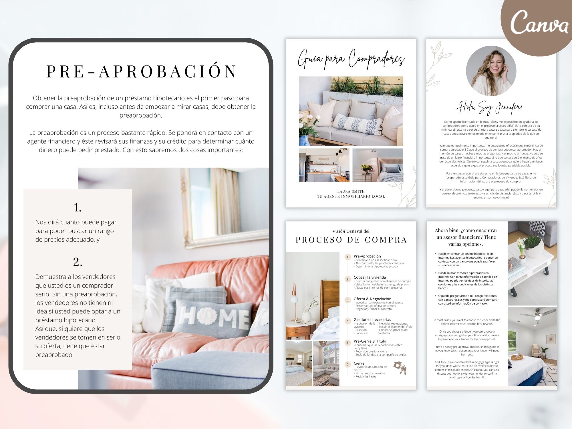  Spanish Modern Buyer and Seller Guides Vol 02- Essential guides for Spanish-speaking real  estate clients.