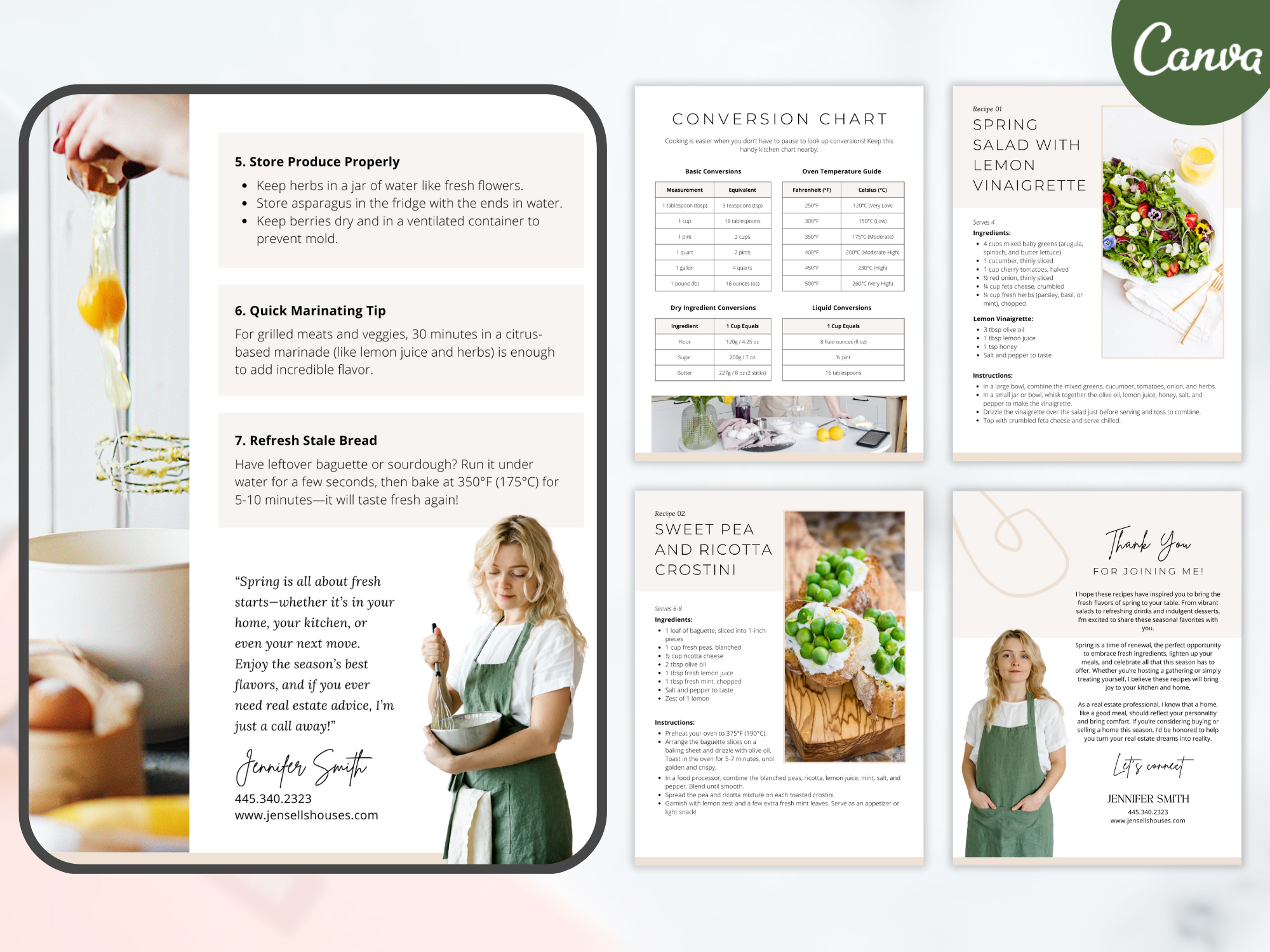Spring Recipe Cookbook featuring fresh and seasonal meal ideas
