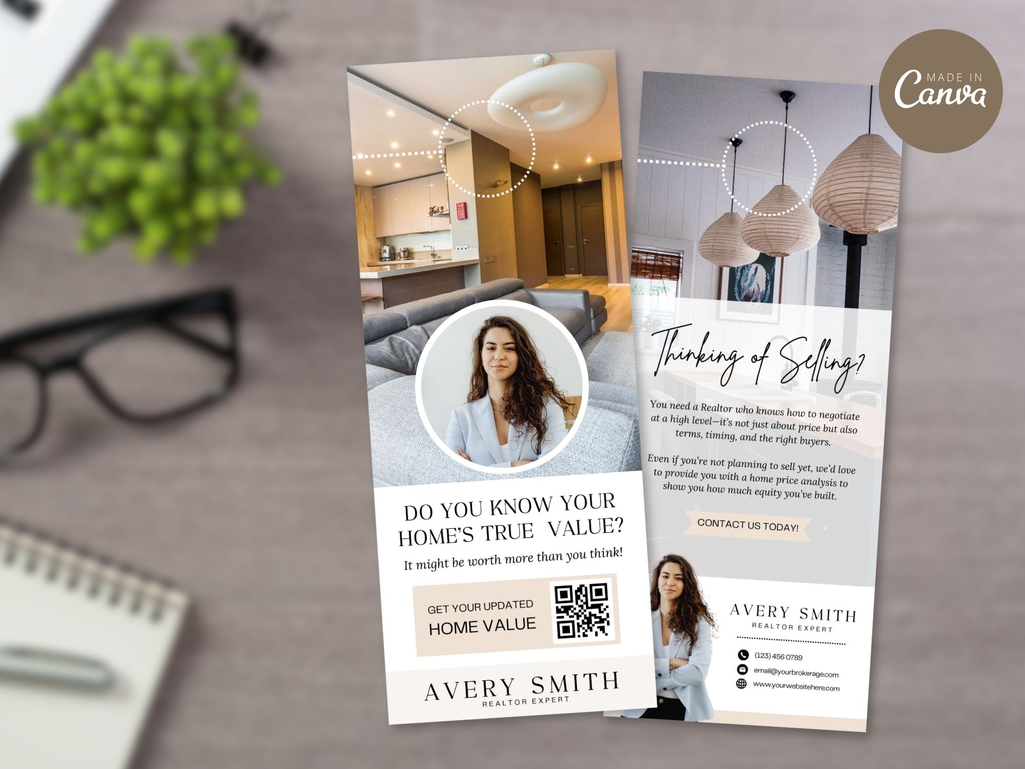 CMA Door Hangers for real estate lead generation and home value marketing