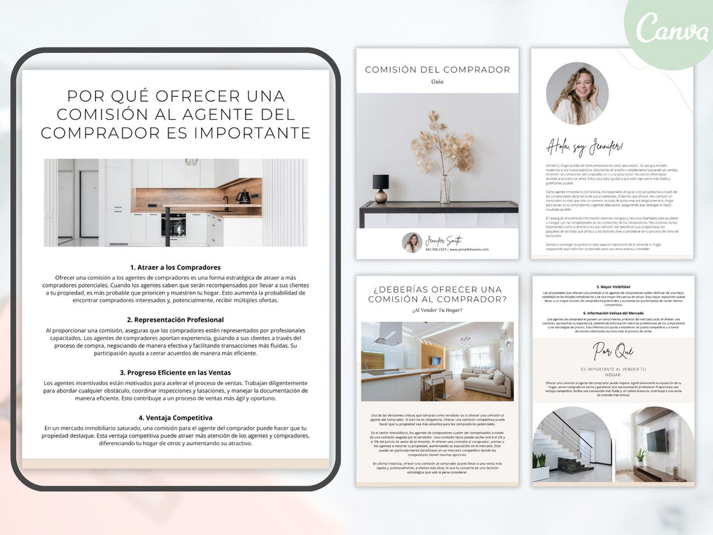 Spanish Minimal Buyer Commission Guide explaining buyer agent fees and commissions.