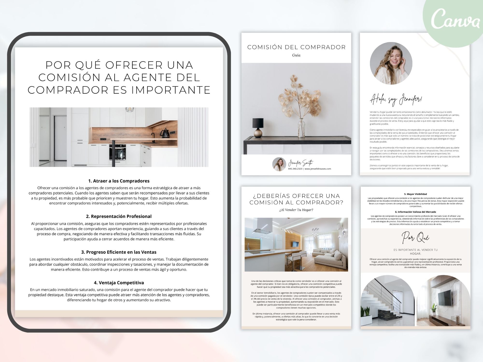 Spanish Minimal Buyer Commission Guide explaining buyer agent fees and commissions.