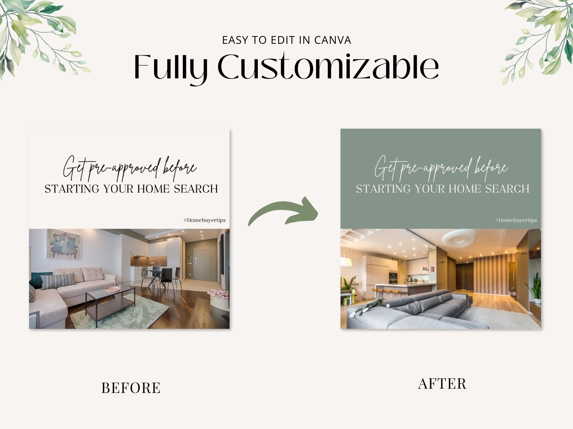  Social Media Posts Bundle- Engaging templates for real estate marketing.