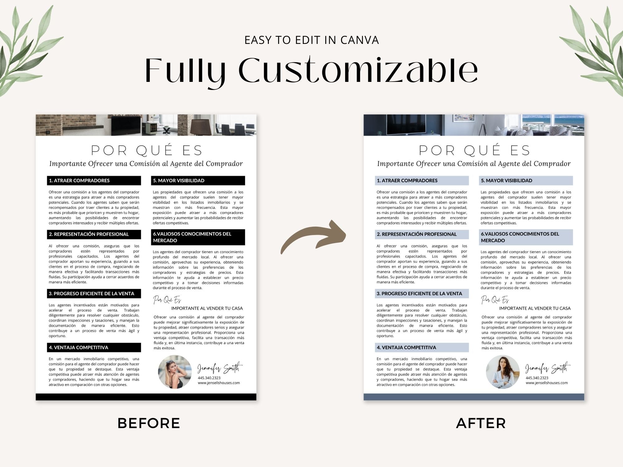 Spanish Buyer Agent Commission Sheets Vol 02 - Real estate commission and representation
sheets in Spanish for agents and clients.