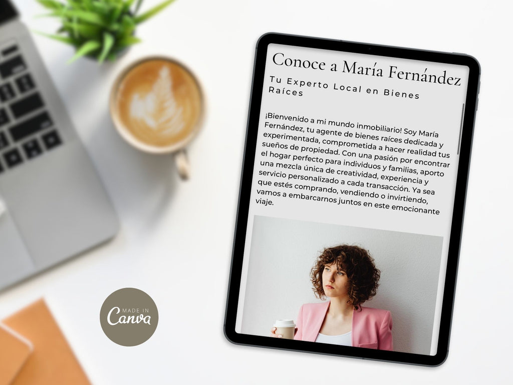 Spanish Real Estate Canva Website Template