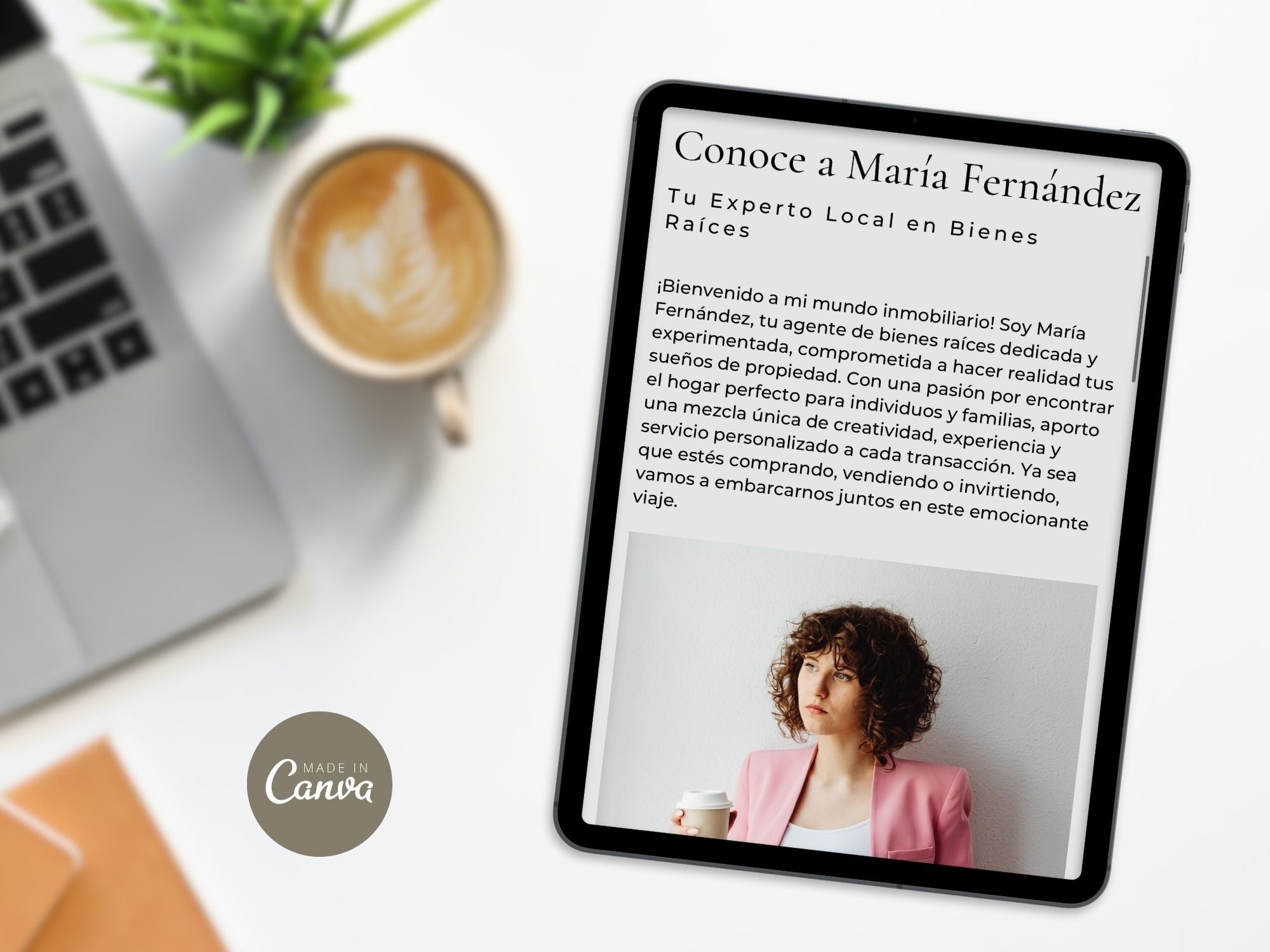 Spanish Real Estate Canva Website Template