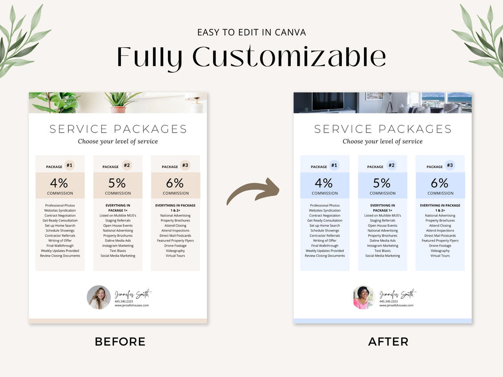 Real Estate Buyer & Seller Commission Service Packages Vol 01