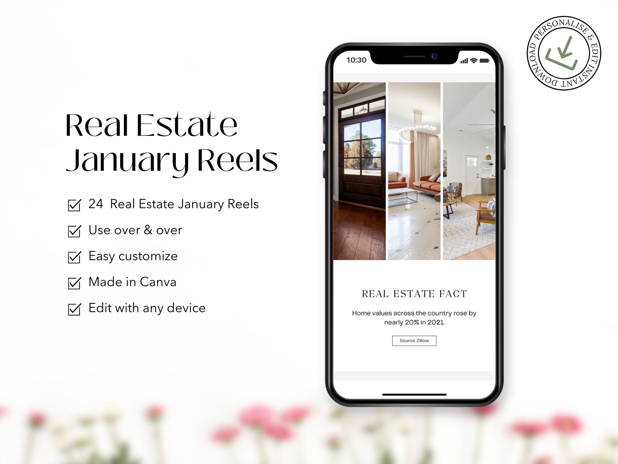 January real estate reels featuring new year housing tips and market updates for Realtors.