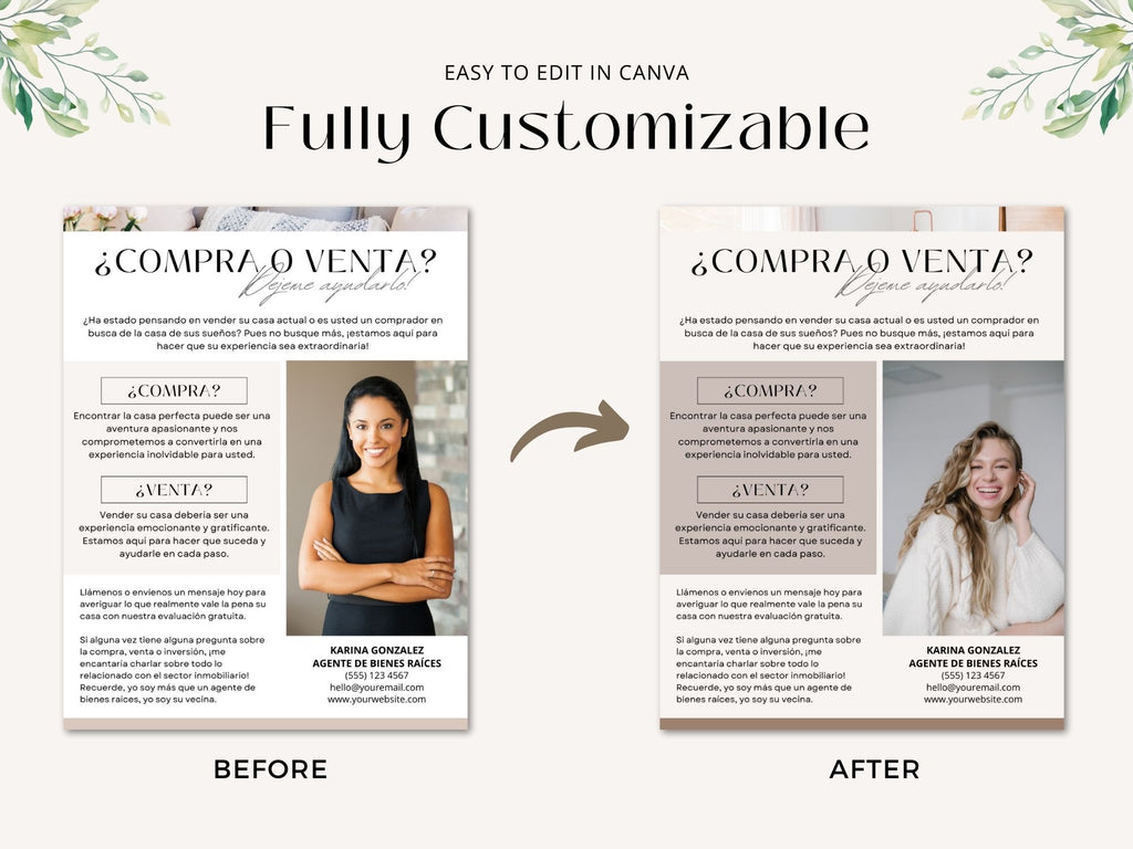 Spanish Buying or Selling Real Estate Letter Vol. 01 - Enhance confidence in property transactions with a personalized introduction and trusted real estate services.
