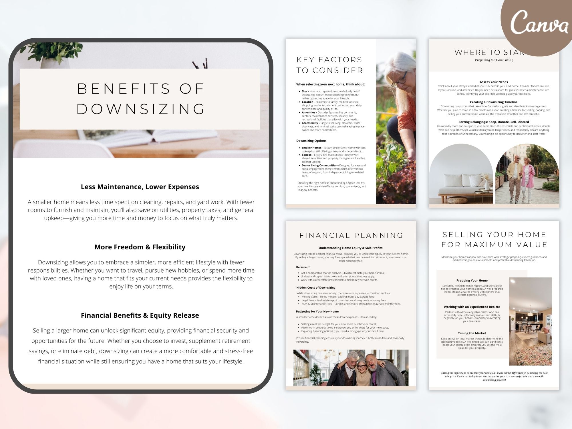 Downsizing Guide with expert tips and checklists for a smooth transition