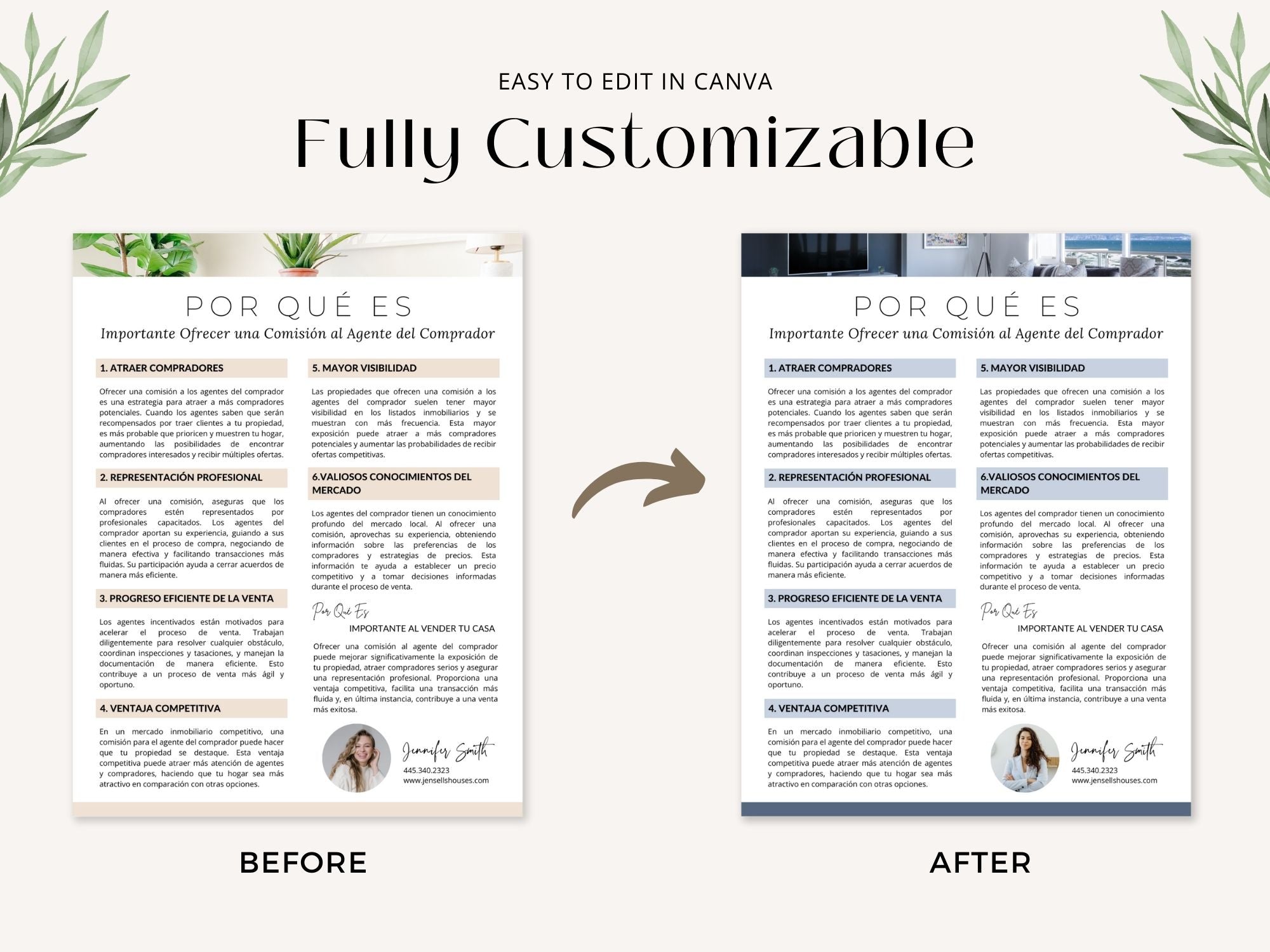 Spanish Buyer Agent Commission Sheets Vol 01 - Real estate commission and representation
sheets in Spanish for agents and clients.