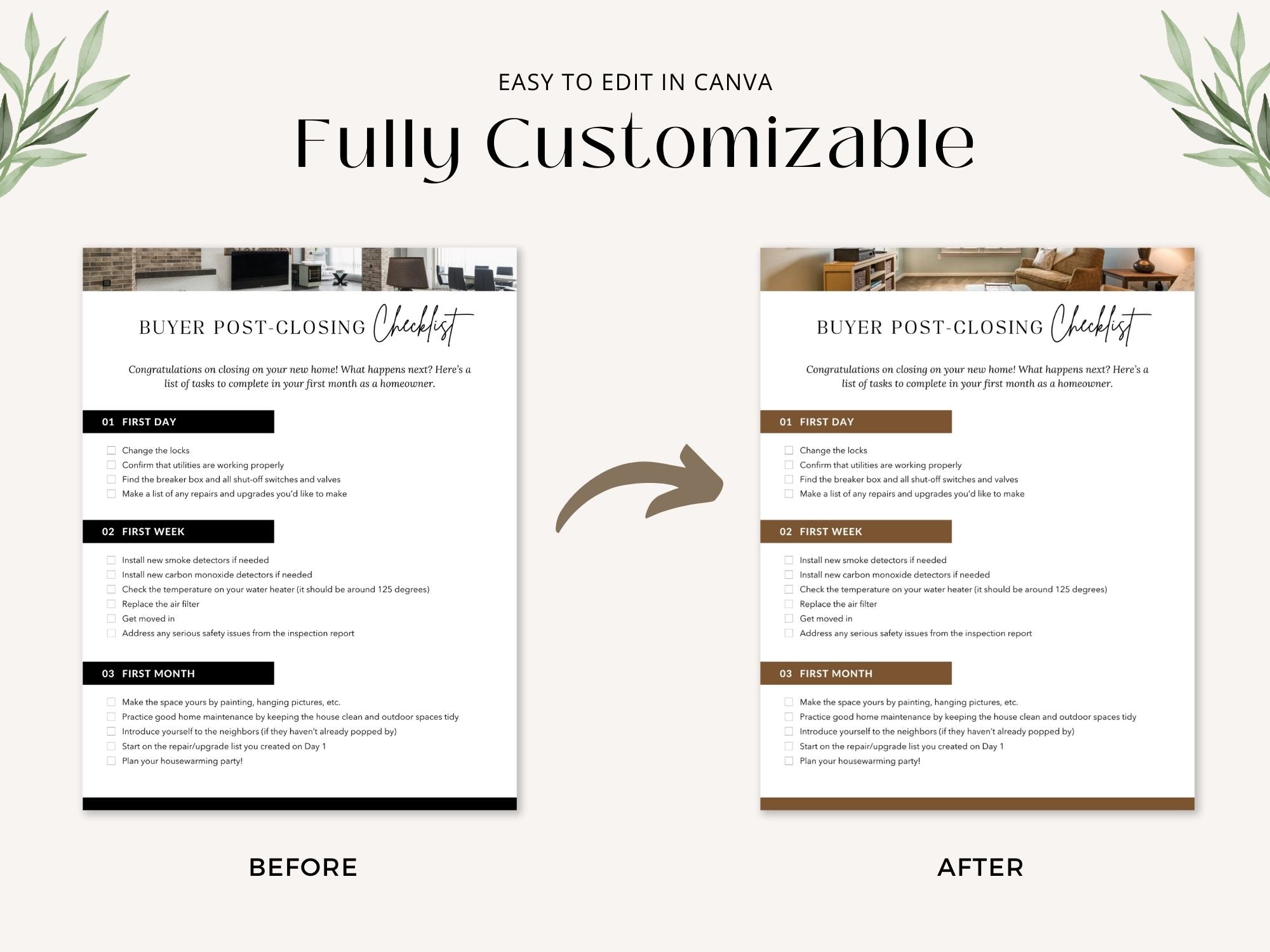 Black Real Estate Checklist Bundle- Comprehensive checklists for buyers, sellers, and agents.