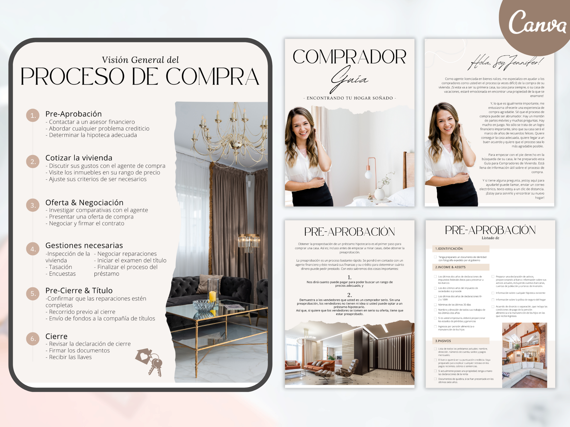 Spanish Modern Buyer and Seller Guides Vol 03- Informative guides for Spanish-speaking real  estate clients.