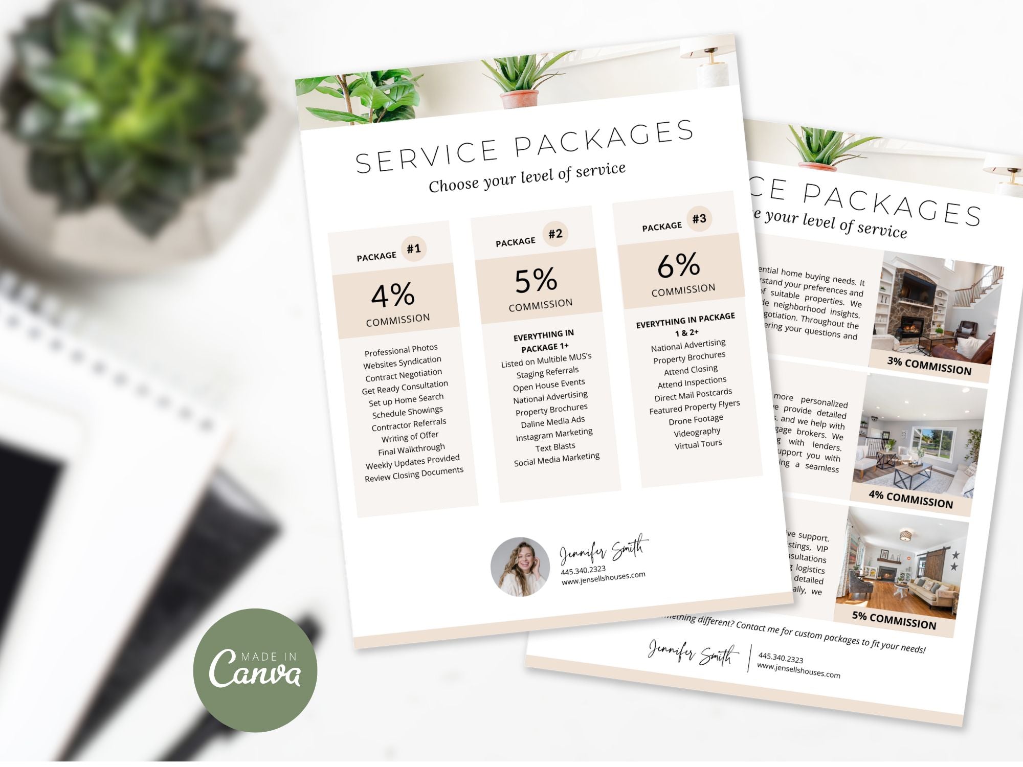 Real Estate Buyer & Seller Commission Service Packages Vol 01