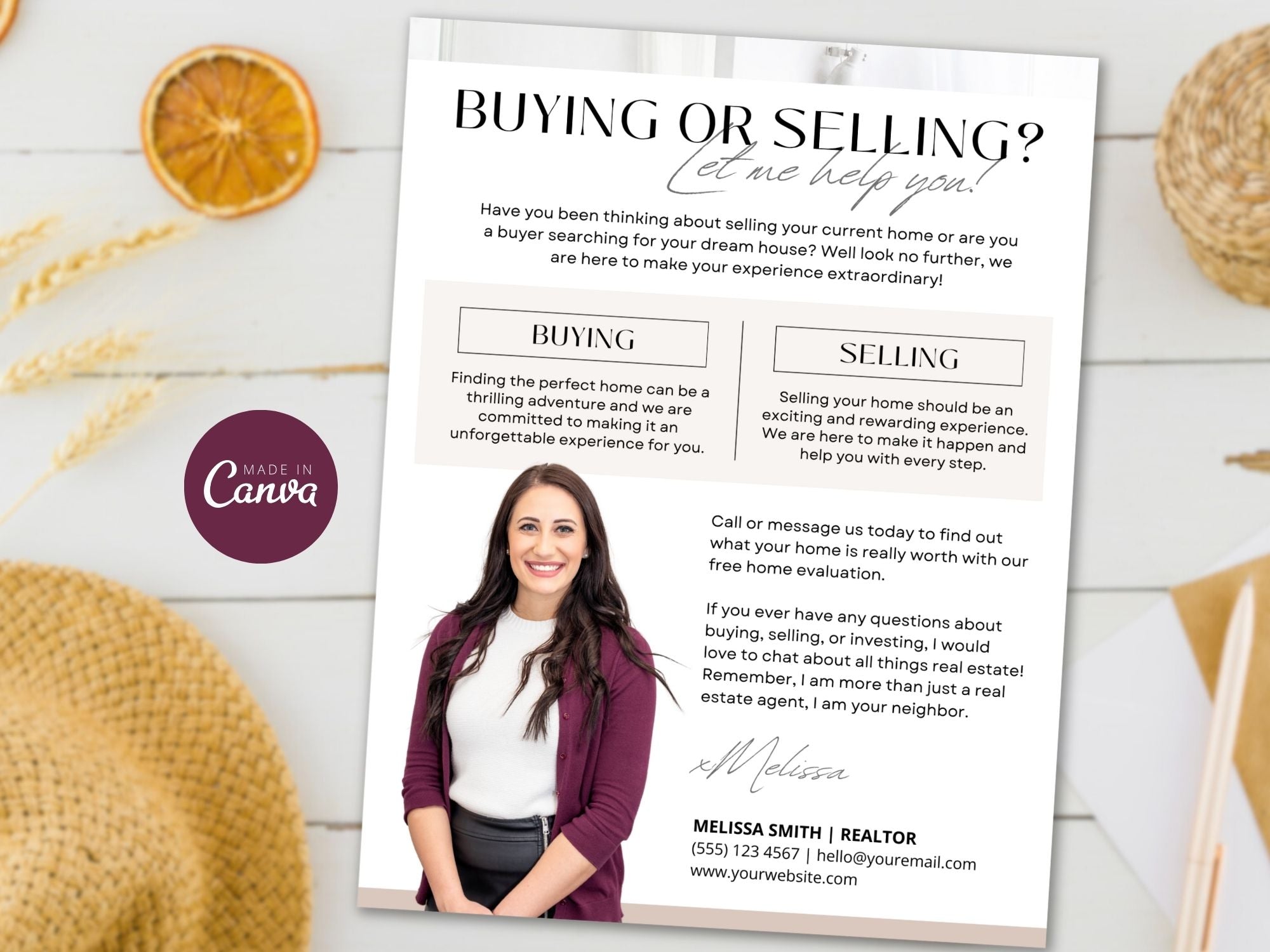 Buying or Selling Real Estate Letter Vol 02 - Versatile letter catering to both buyers and sellers, showcasing real estate expertise and providing valuable insights