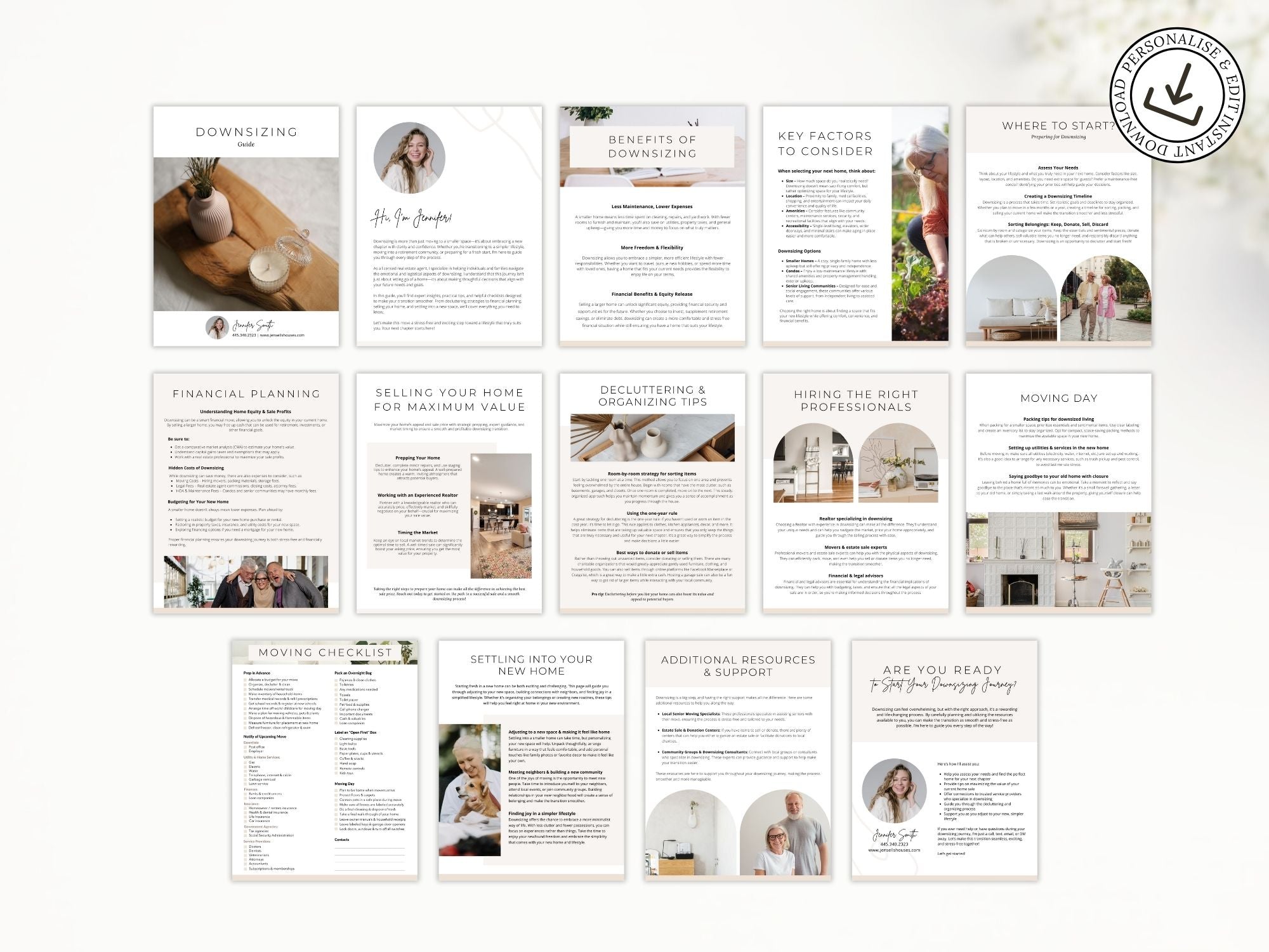 Downsizing Guide with expert tips and checklists for a smooth transition