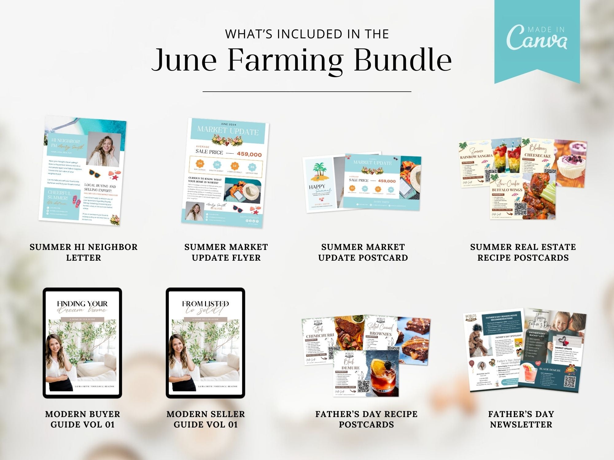 Real Estate June Farming Bundle - Essential materials for effective neighborhood farming.