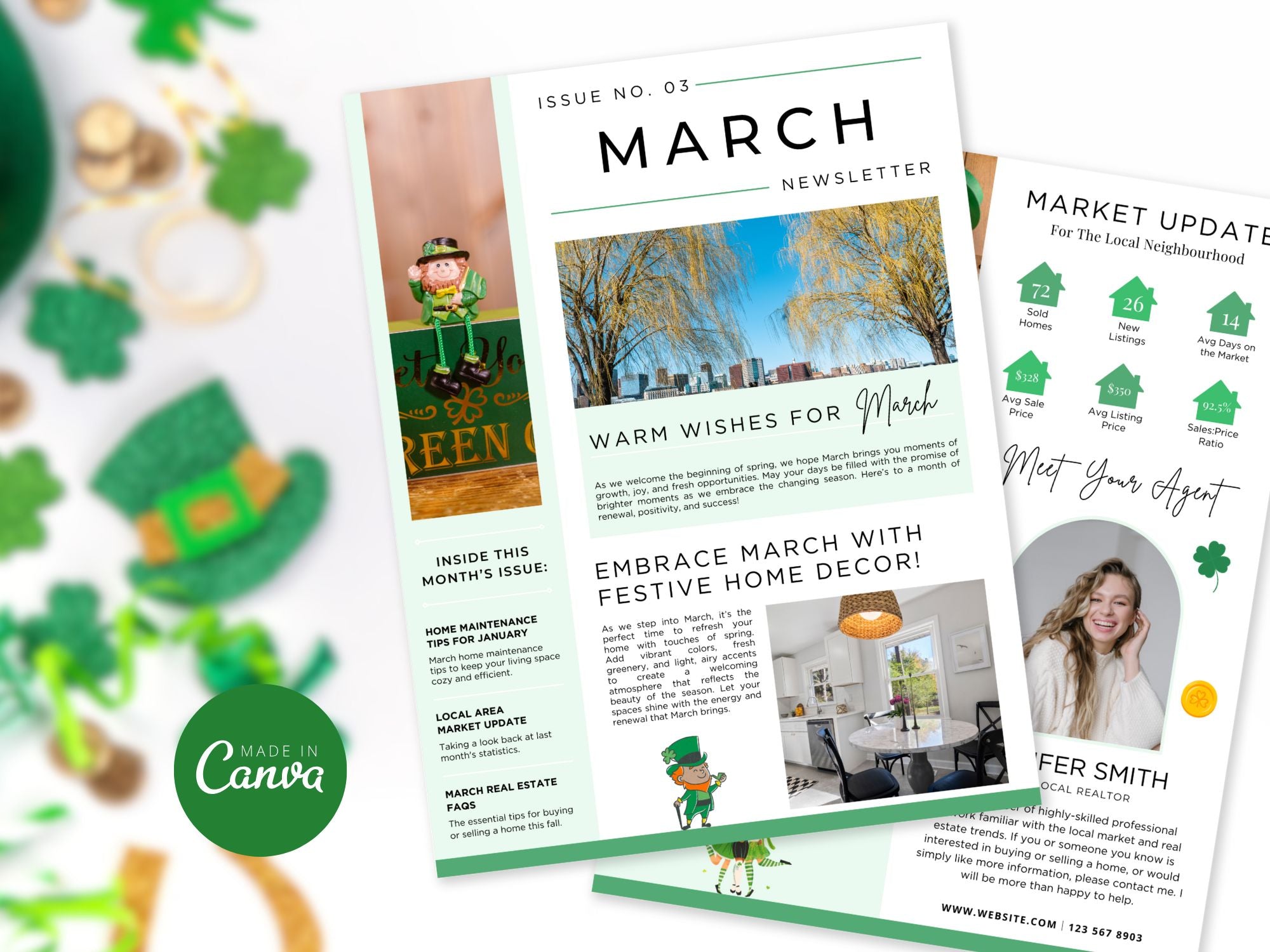 March Newsletter 2025 with spring tips, market trends, and real estate updates for clients.