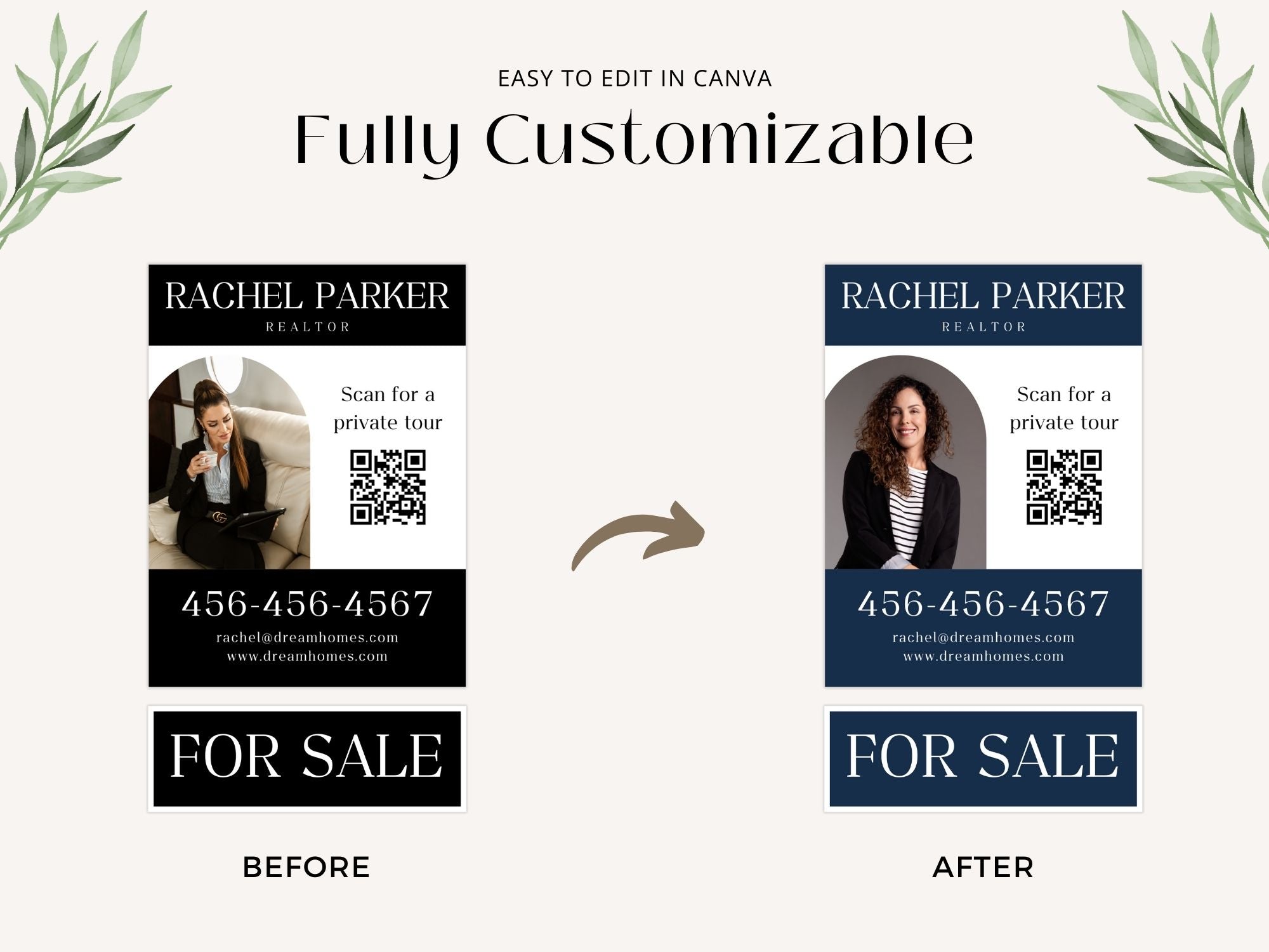 Black Luxury Yard Signs - Elegant and sophisticated yard signs for premium real estate listings.