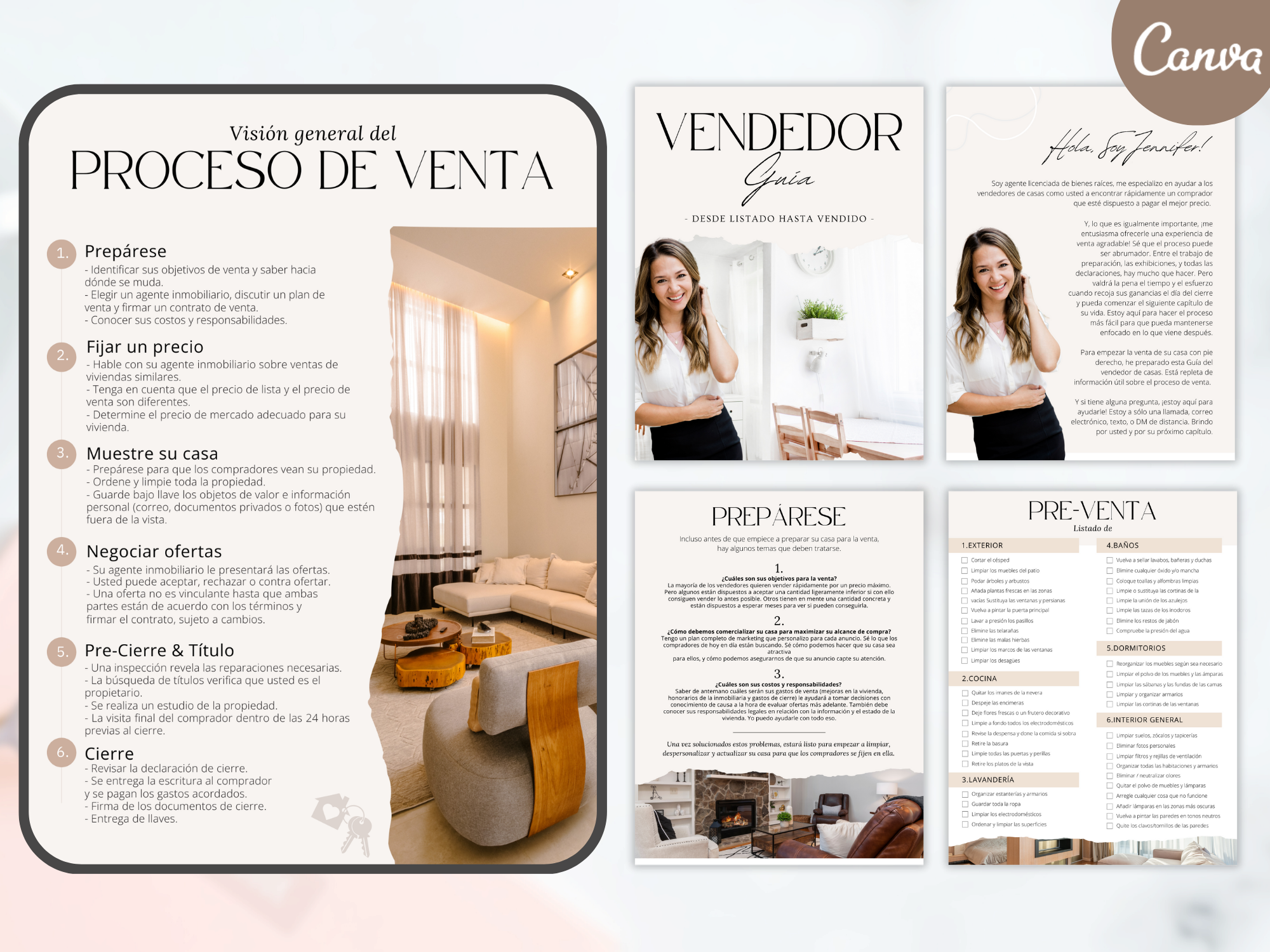 Spanish Modern Buyer and Seller Guides Vol 03- Informative guides for Spanish-speaking real  estate clients.