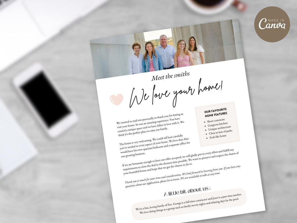 Home Offer Letter Vol 01 - Make a lasting impression with a professionally crafted buyer's letter.