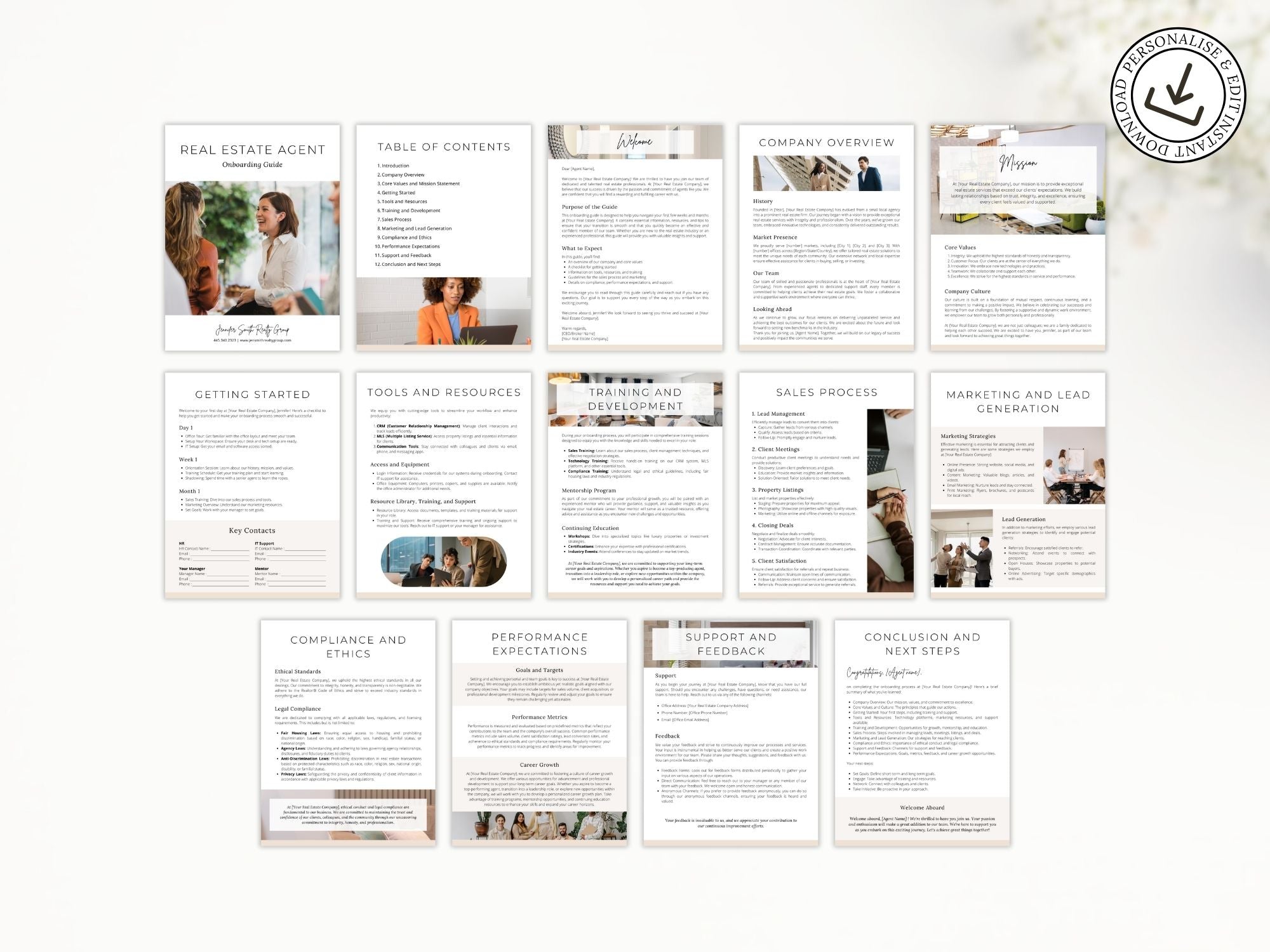 Agent Onboarding Guide- Comprehensive resource for integrating new real estate agents.