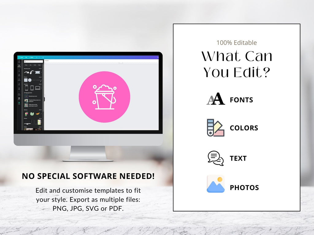Pink White Cleaning Highlight Covers - Chic and professional icons for showcasing cleaning services on Instagram.
