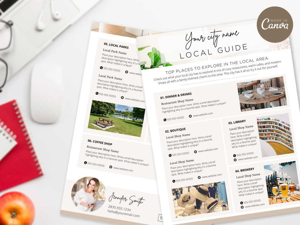 Real Estate Local Guide Vol 01 - Comprehensive guide for real estate professionals to provide valuable insights about the local area to their clients.