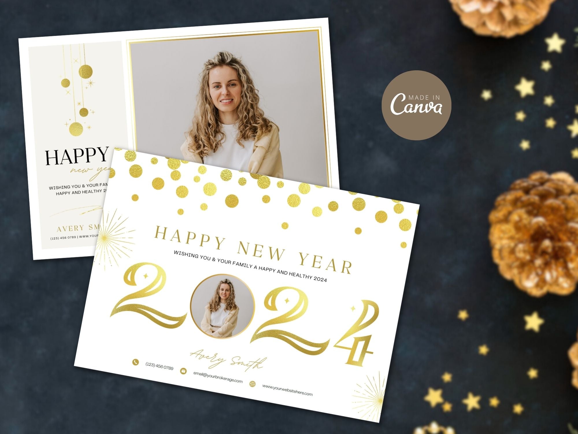 Real Estate Happy New Year Postcard 2024 Vol 01: Welcoming the New Year with Warm Wishes for Clients and the Community