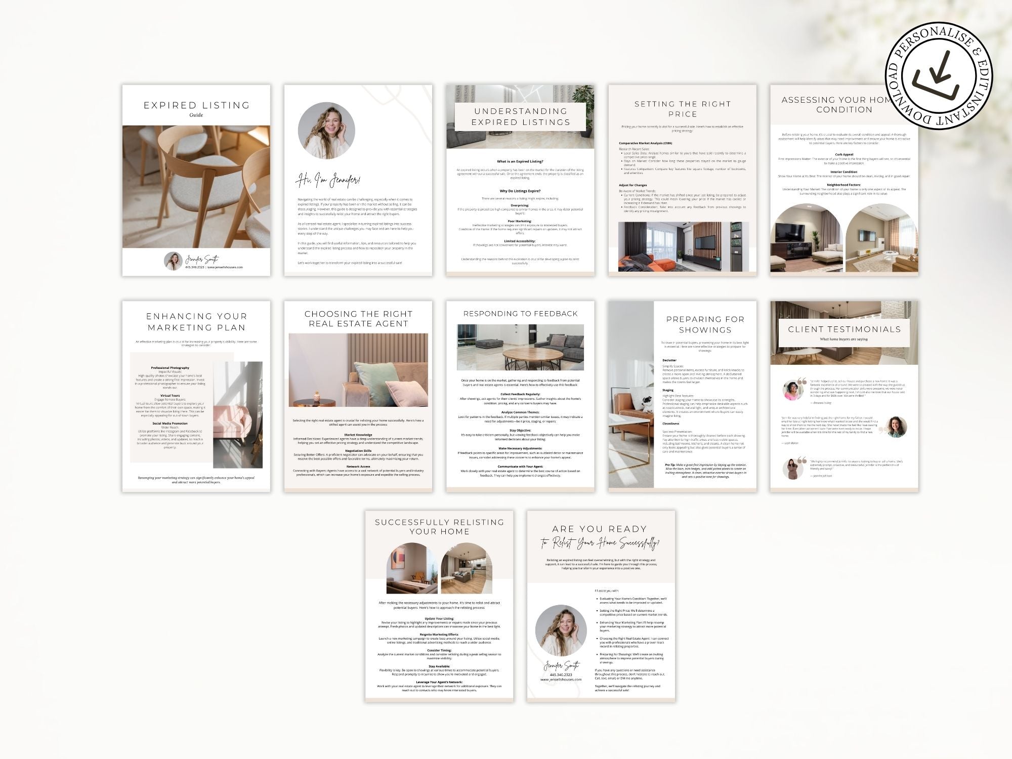 Minimal Expired Listing Guide offering strategies for realtors to reconnect with homeowners and convert expired listings into opportunities.